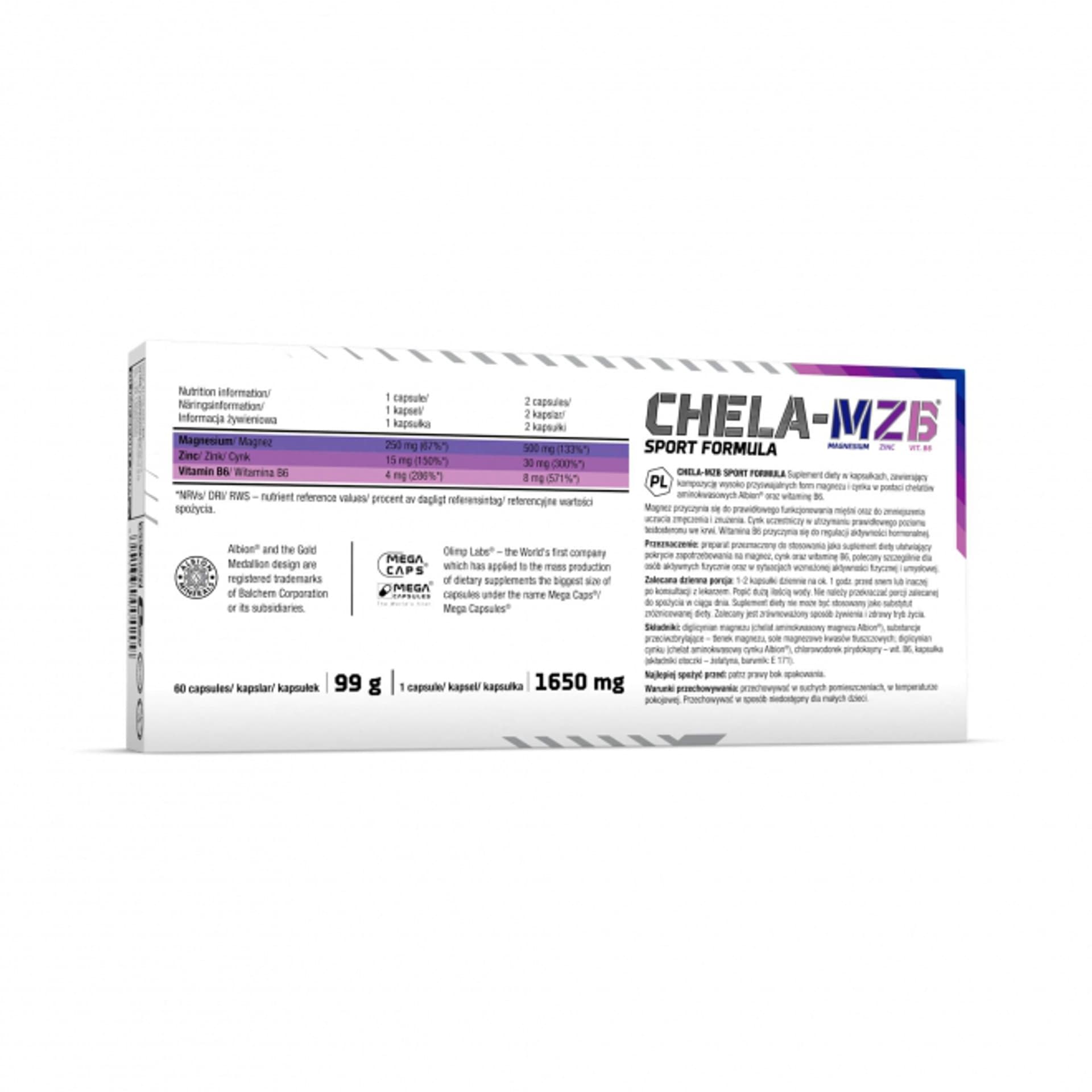 

CHELA-MZB SPORT FORMULA MEGA CAPS (tabletki) 60 szt.