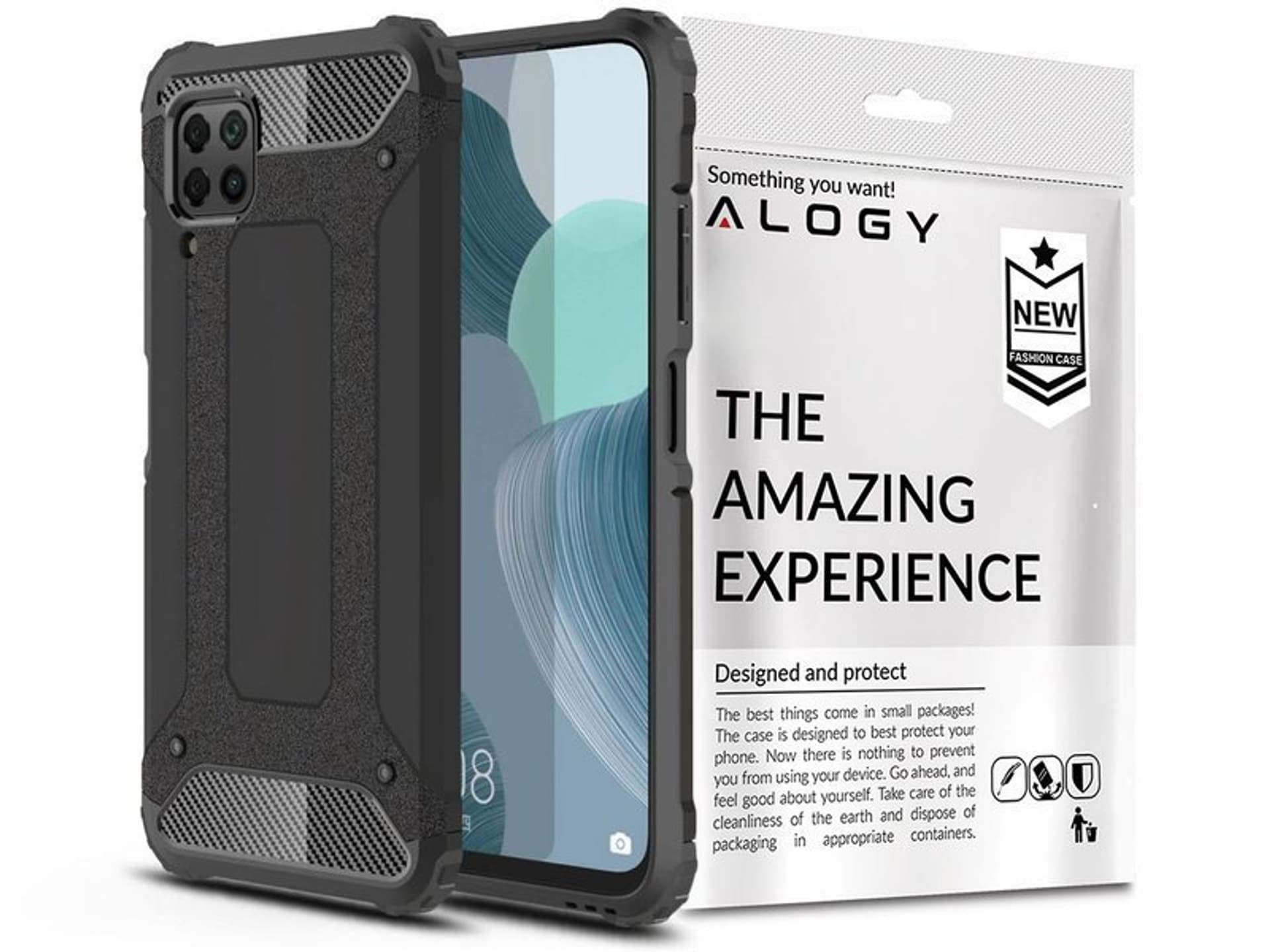 

Etui Alogy Hard Armor do Huawei P40 Lite Czarne