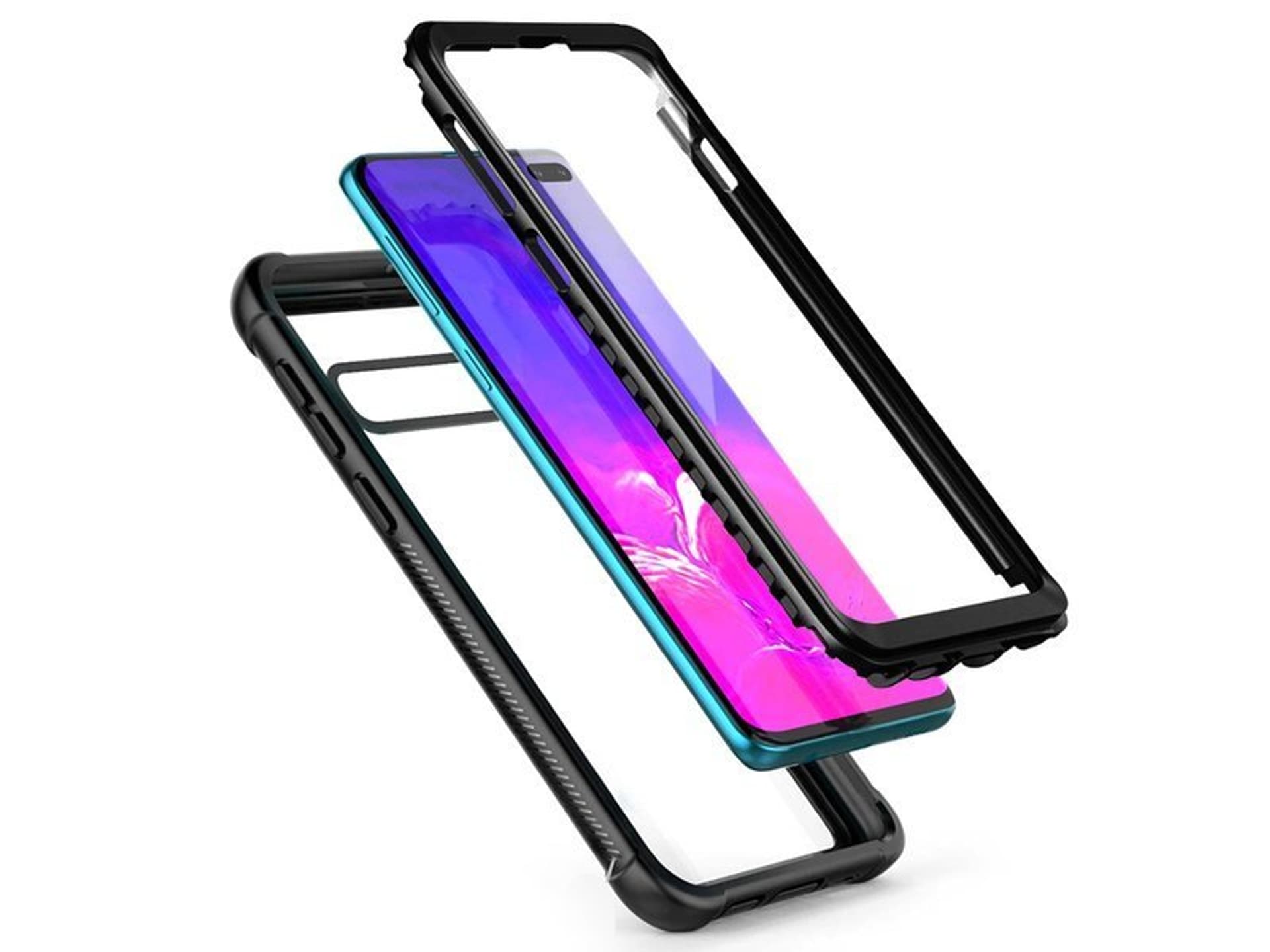 

Etui Alogy pancerne rugged Full-body do Samsung Galaxy S10 Plus Czarne