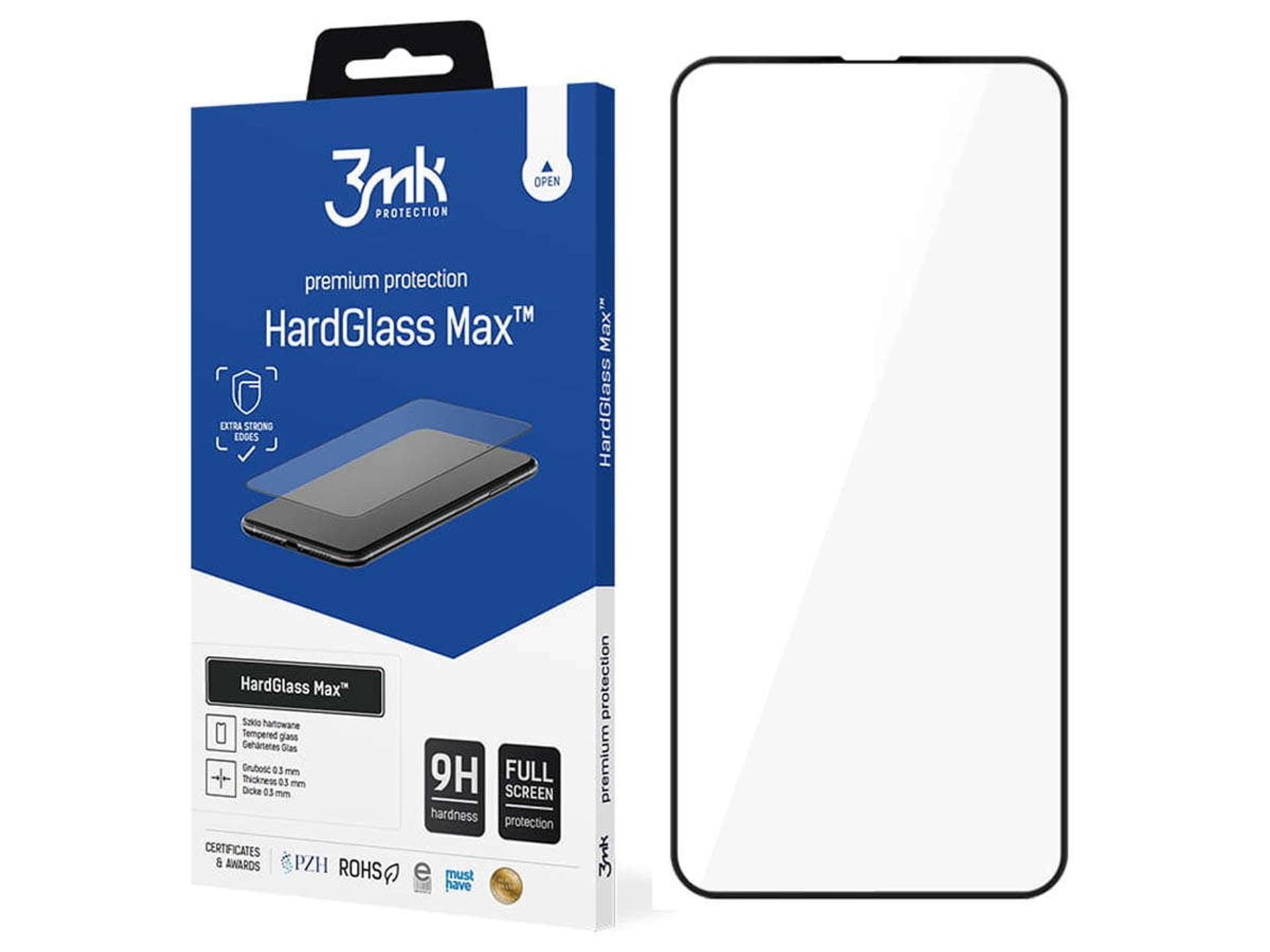 

Szkło hartowane na ekran 3mk HardGlass Max do Apple iPhone 13 Black