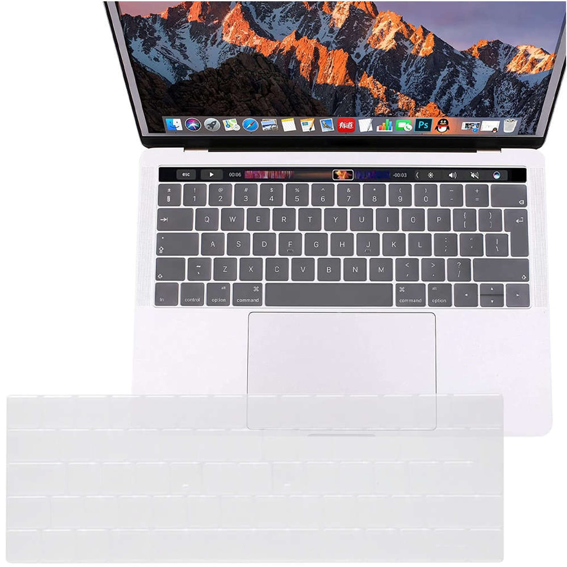 

Nakładka ochronna Alogy osłona na klawiaturę do Apple Macbook Pro 13/ Pro 15 Przezroczysta