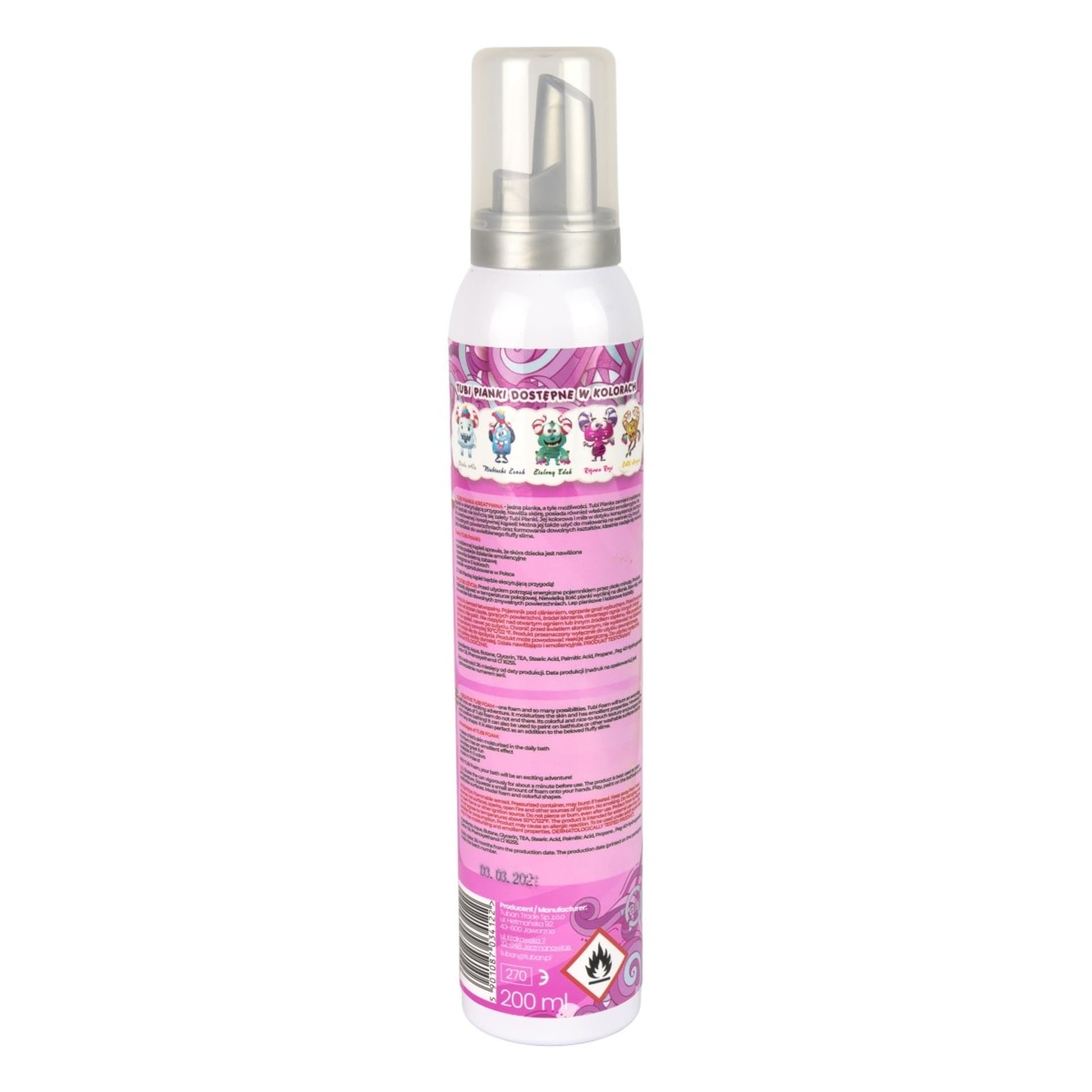 

Tubi Pianka - Różowa Rozi 200 ml