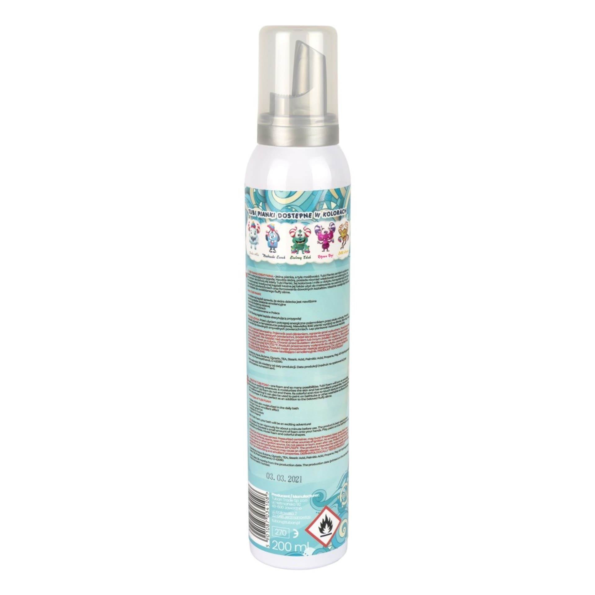 

Tubi Pianka - Niebieski Zenek 200 ml