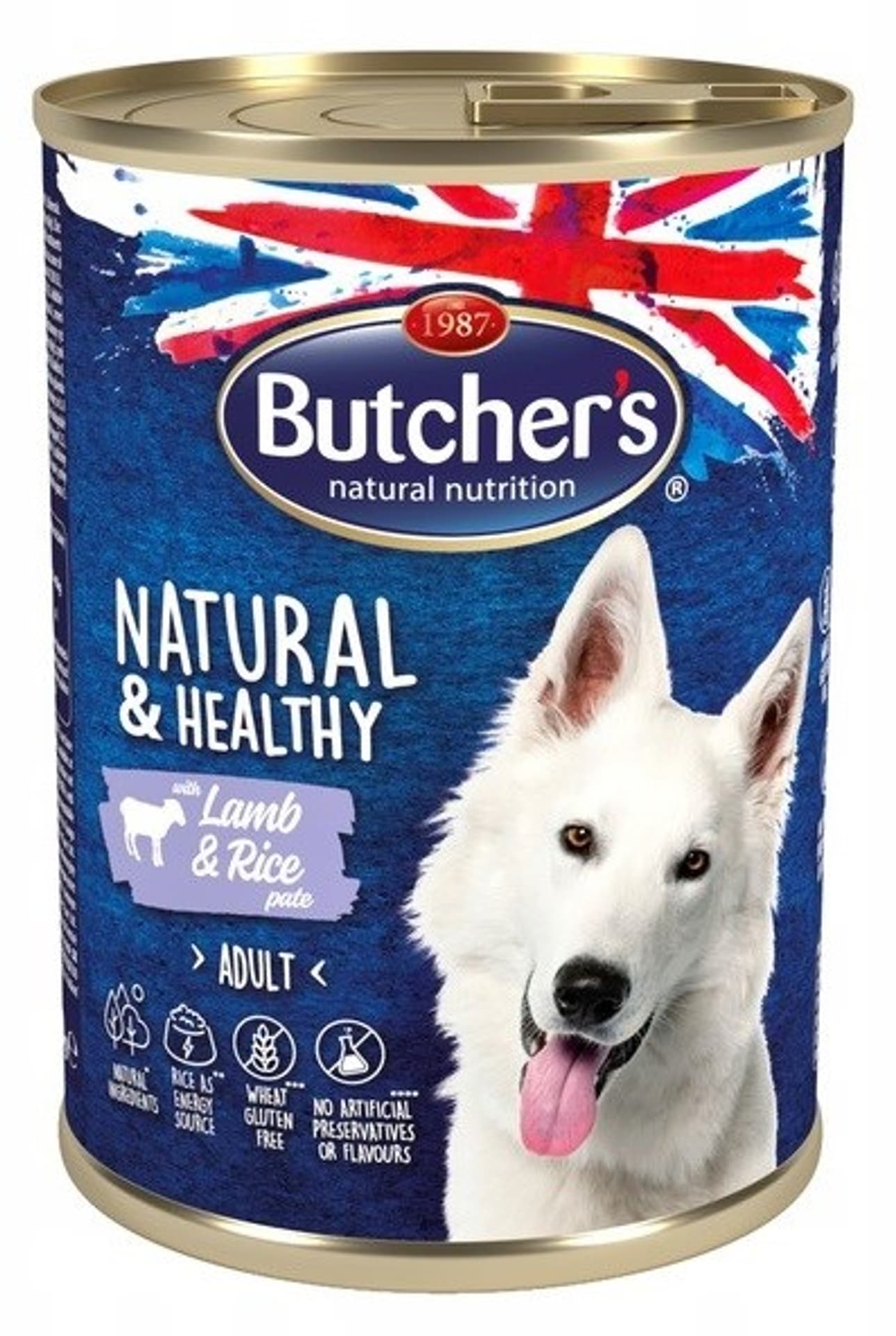 

Butcher"s Natural&Healthy Dog jagnięcina/ryż 390g