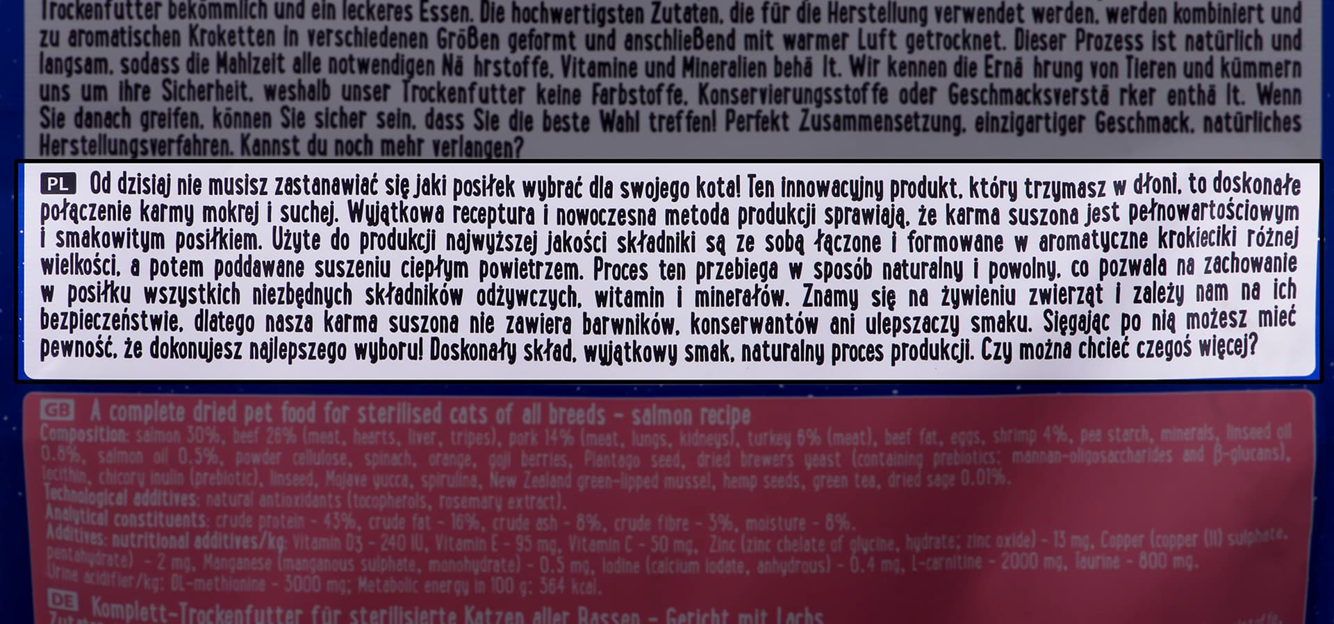 

Dolina Noteci Superfood Sterylised Łosoś 1KG dla kota