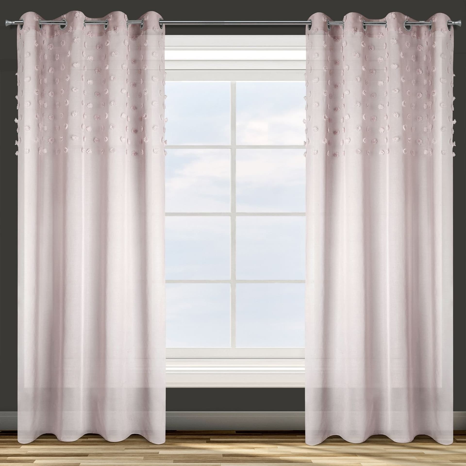

Zasłona STELLA puder 140x250 przelotki