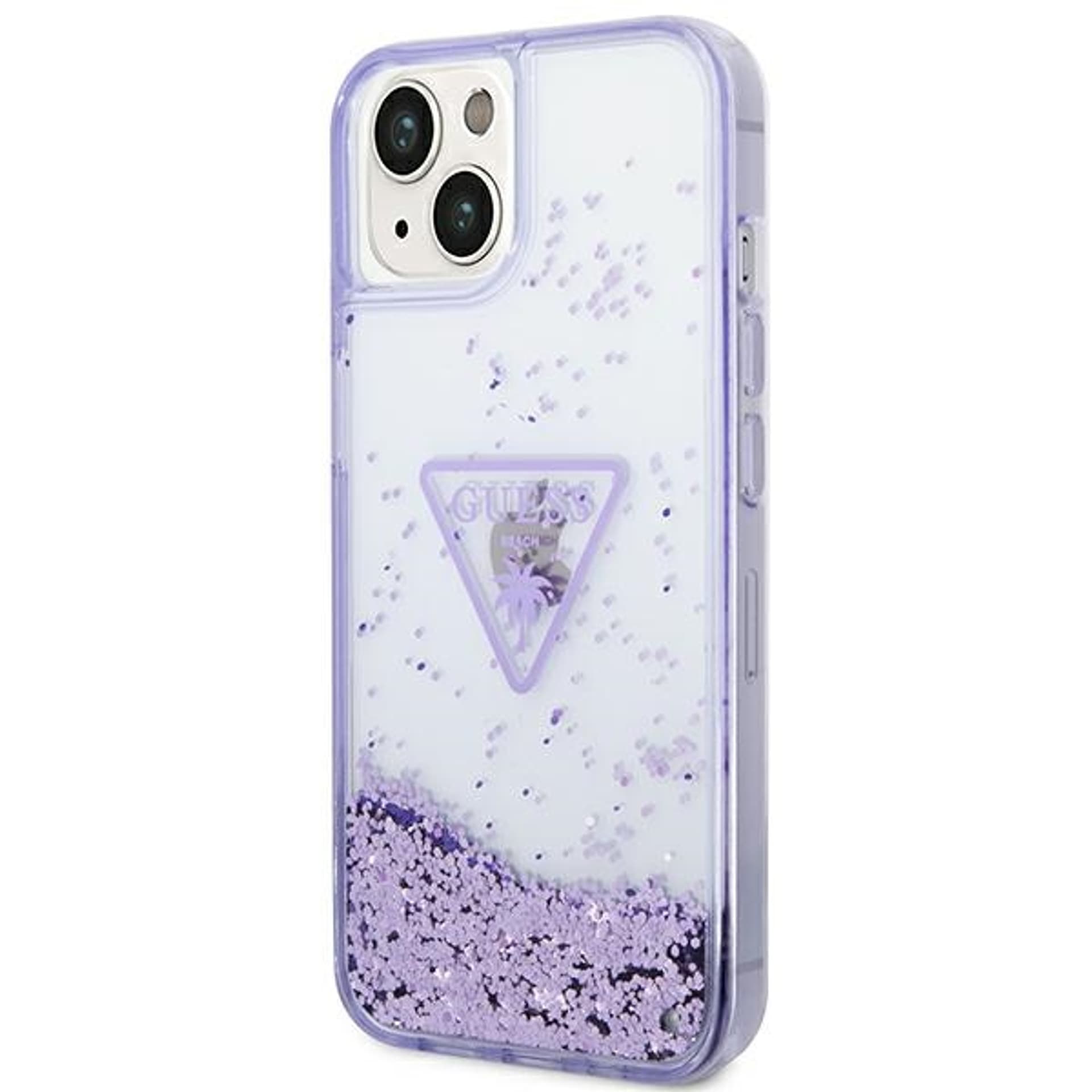 

Guess GUHCP14MLFCTPU iPhone 14 Plus 6,7" fioletowy/purple hardcase Liquid Glitter Palm Collection