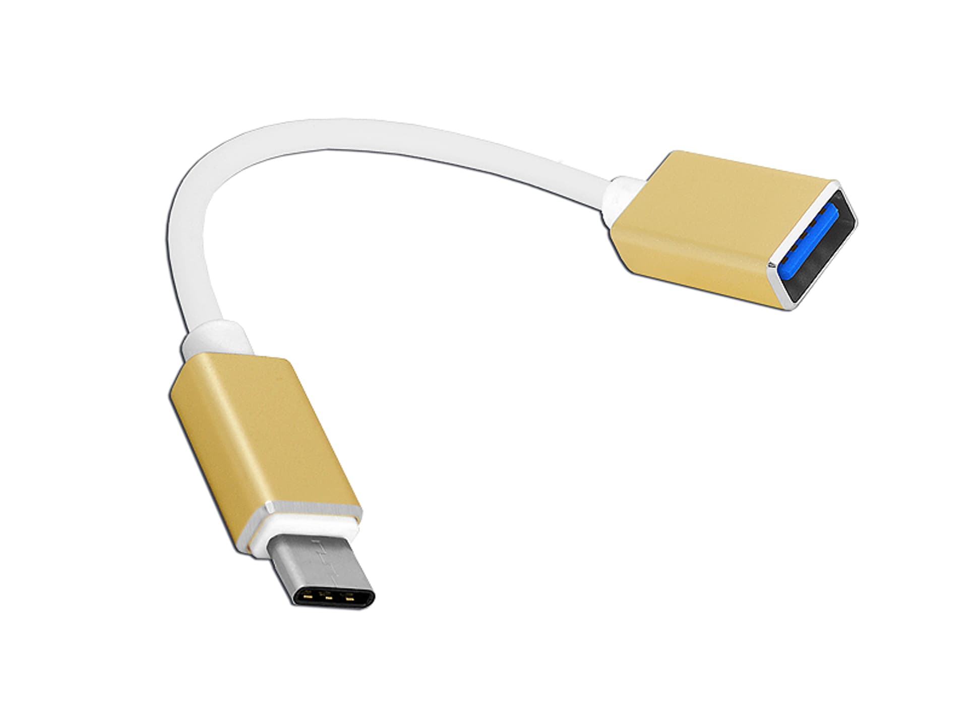 

PS Kabel OTG: wtyk USB Type-C - gniazdo USB, 20cm. (1LM)