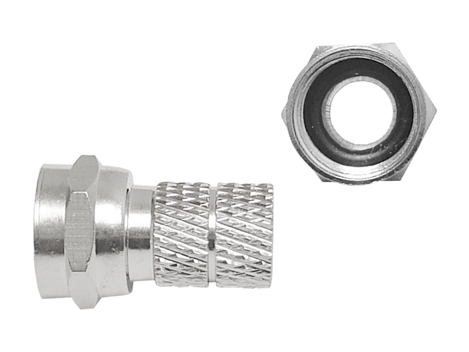 

100 szt. Wtyk SAT F 6.8mm/18mm z uszczelką