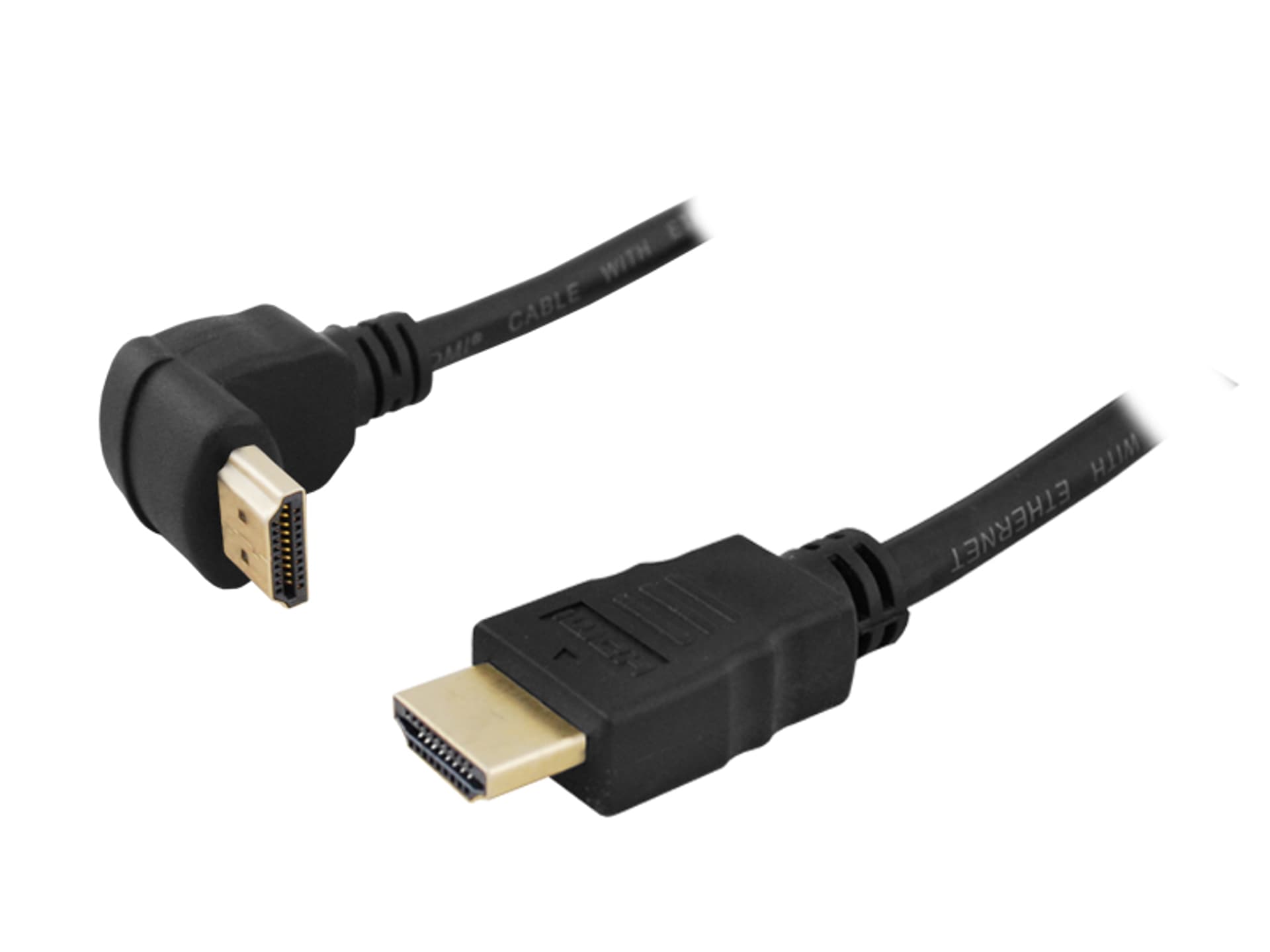 

1 szt. PS Kabel HDMI wtyk kątowy - wtyk prosty, 1,5m, Cu HQ.