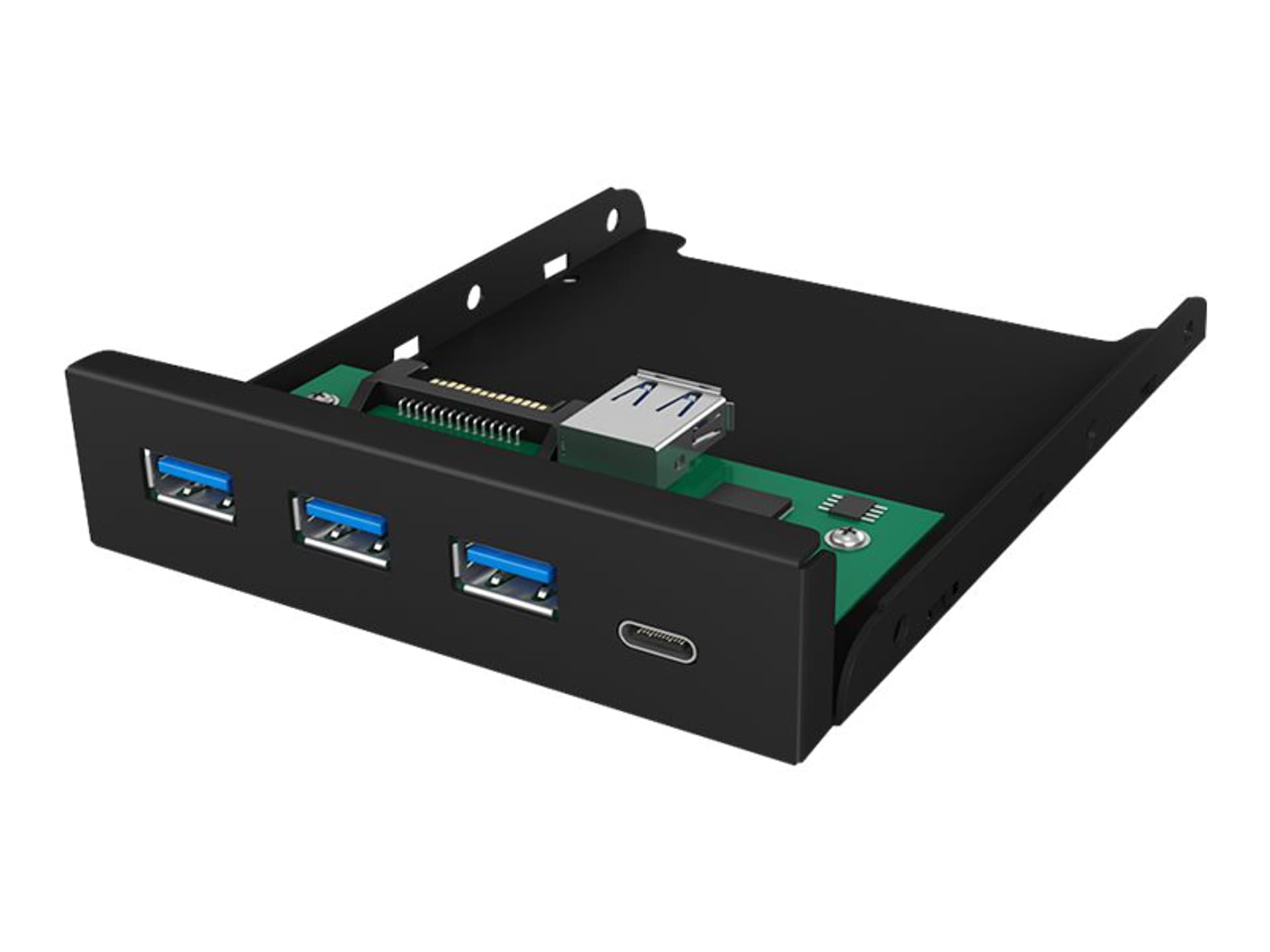 

ICYBOX IB-HUB1418-i3 IcyBox 4-portowy Hub (3x USB 3.0, 1x USB Type-C), wewnętrzny 3.5