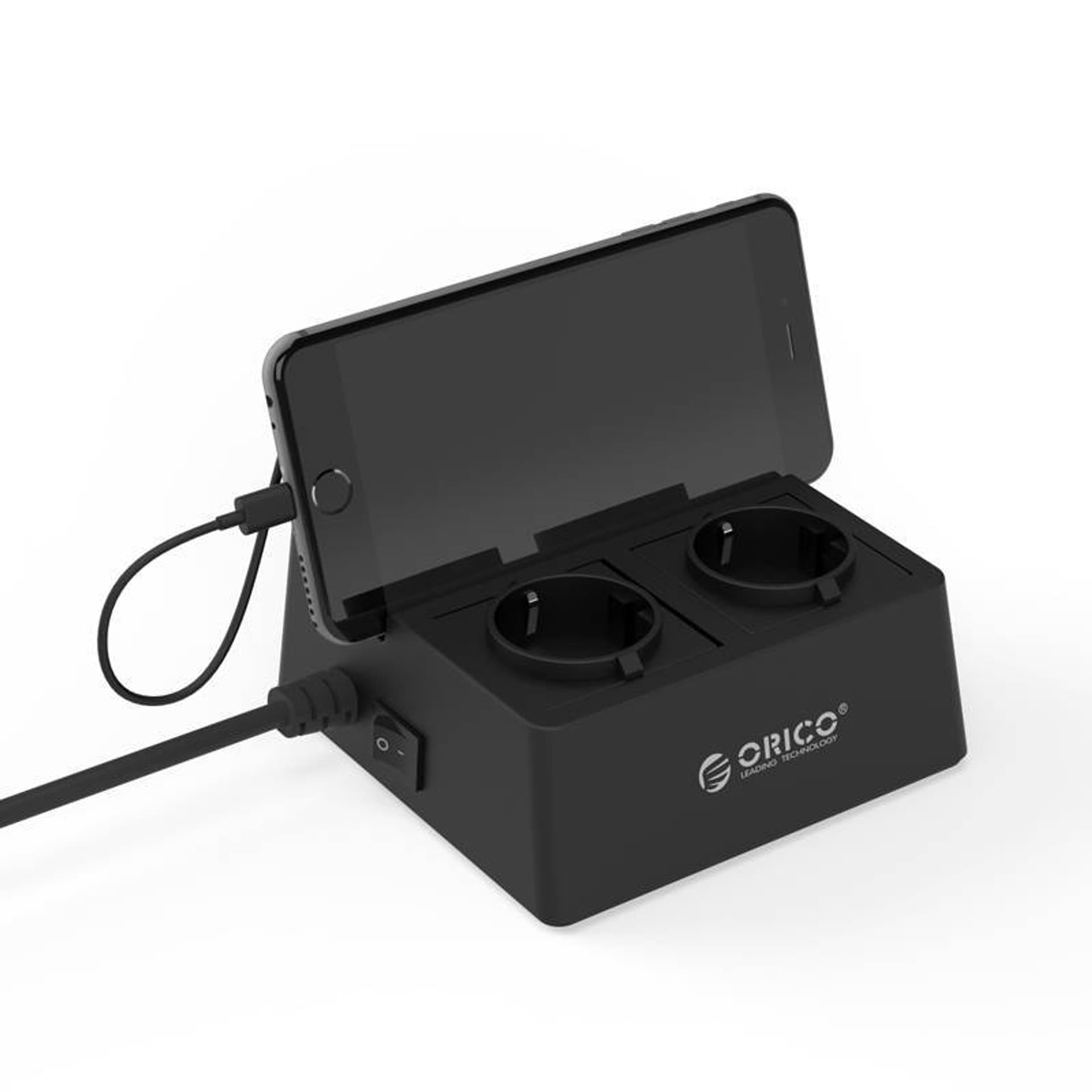 

Listwa zasilająca / hub Orico 5x USB 2.4A 2500W (czarna)