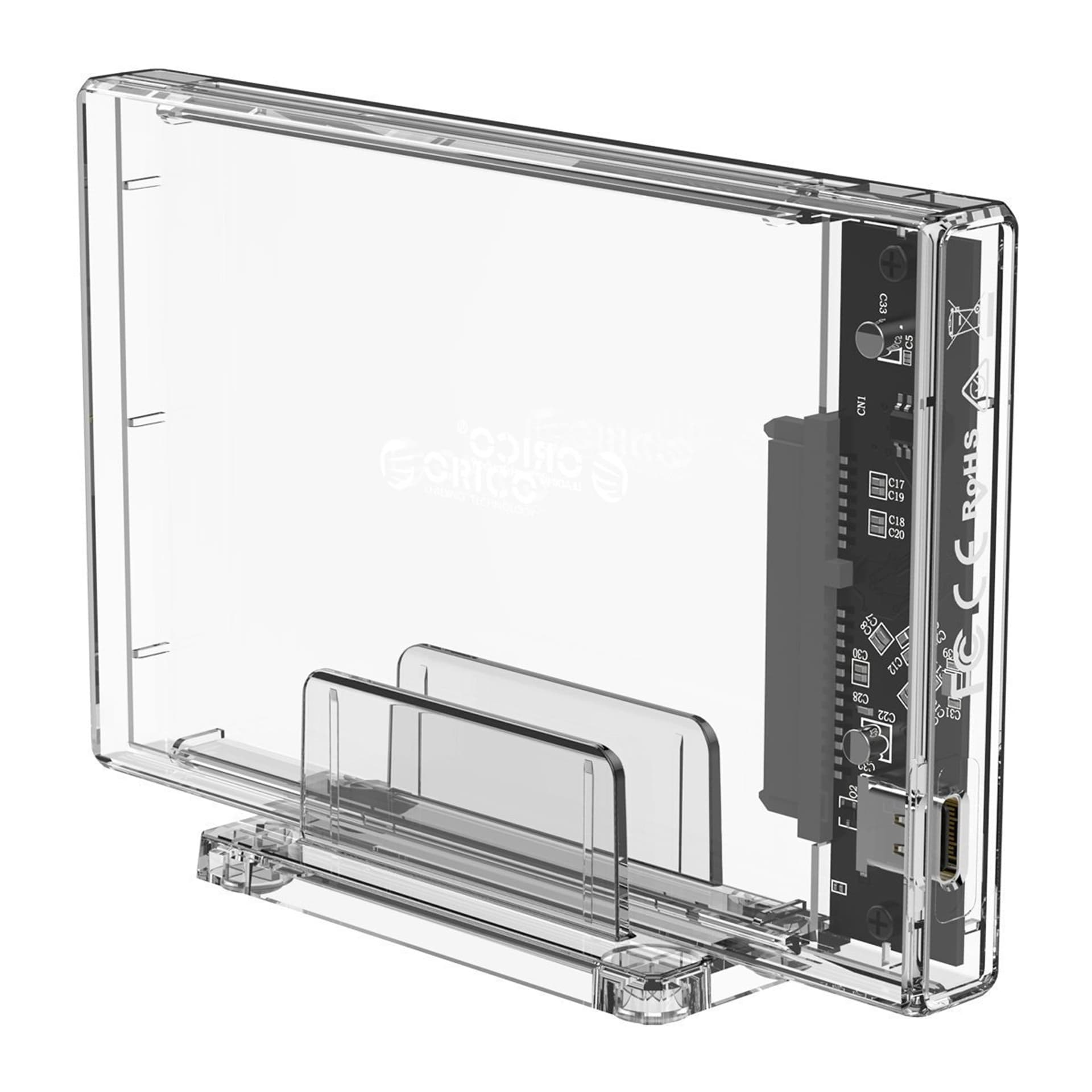 

Obudowa zewnętrzna dysku Orico HDD 2,5" z podstawką, USB-C 3.1 + kabel (USB 3.0 do USB-C)