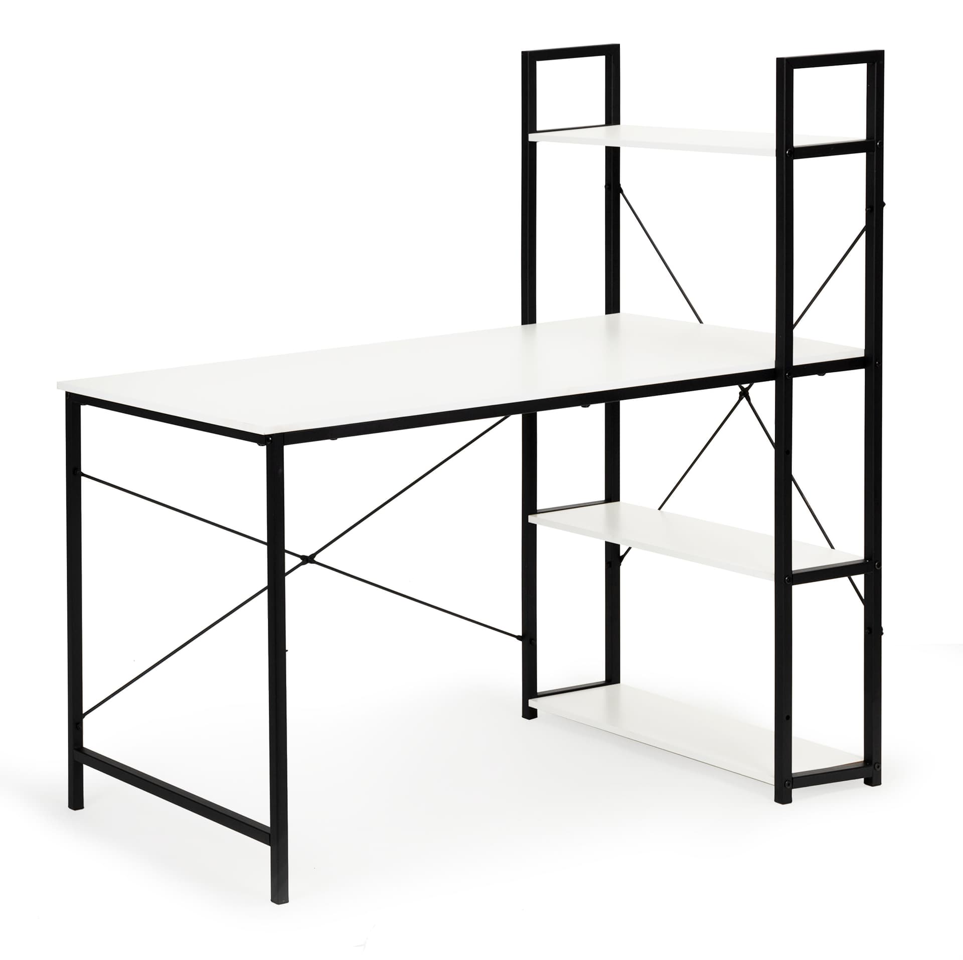 

Biurko komputerowe biurowe stół + regał półki loft