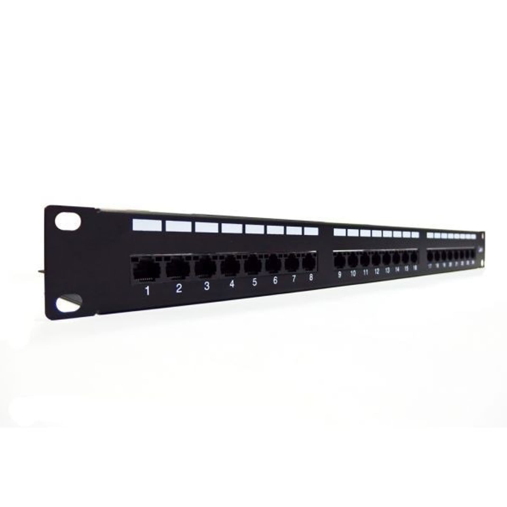 

Patch panel kompletny 19 cali 24x RJ45 S/FTP kat. 6 1U z tacką czarny (RAL 9005) DN-91624S-EC, Ral 9005) dn-91624s-e