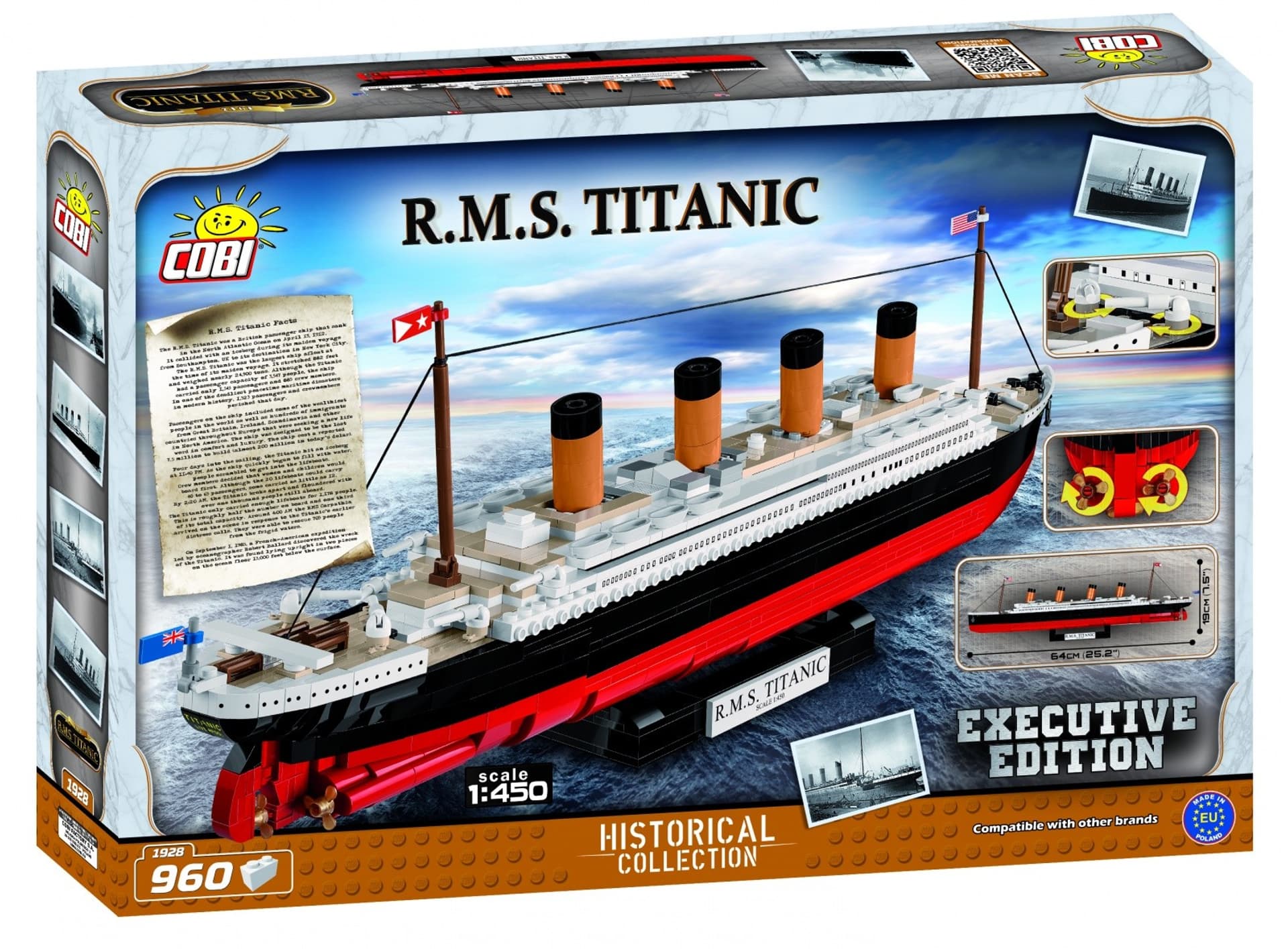 

Klocki 960 elementów RMS Titanic 1:450 Executive Edition