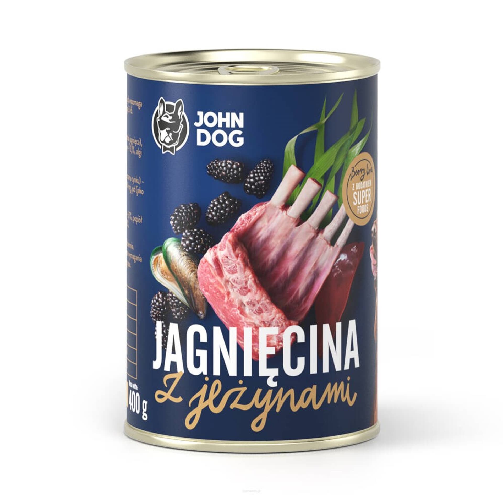 

John Dog BERRY Adult jagnięcina z jeżynami 400g*6