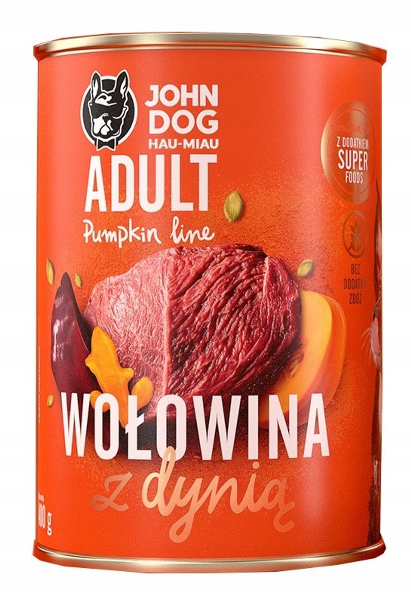 

John Dog PUMPKIN Adult wołowina z dynią 400g*6