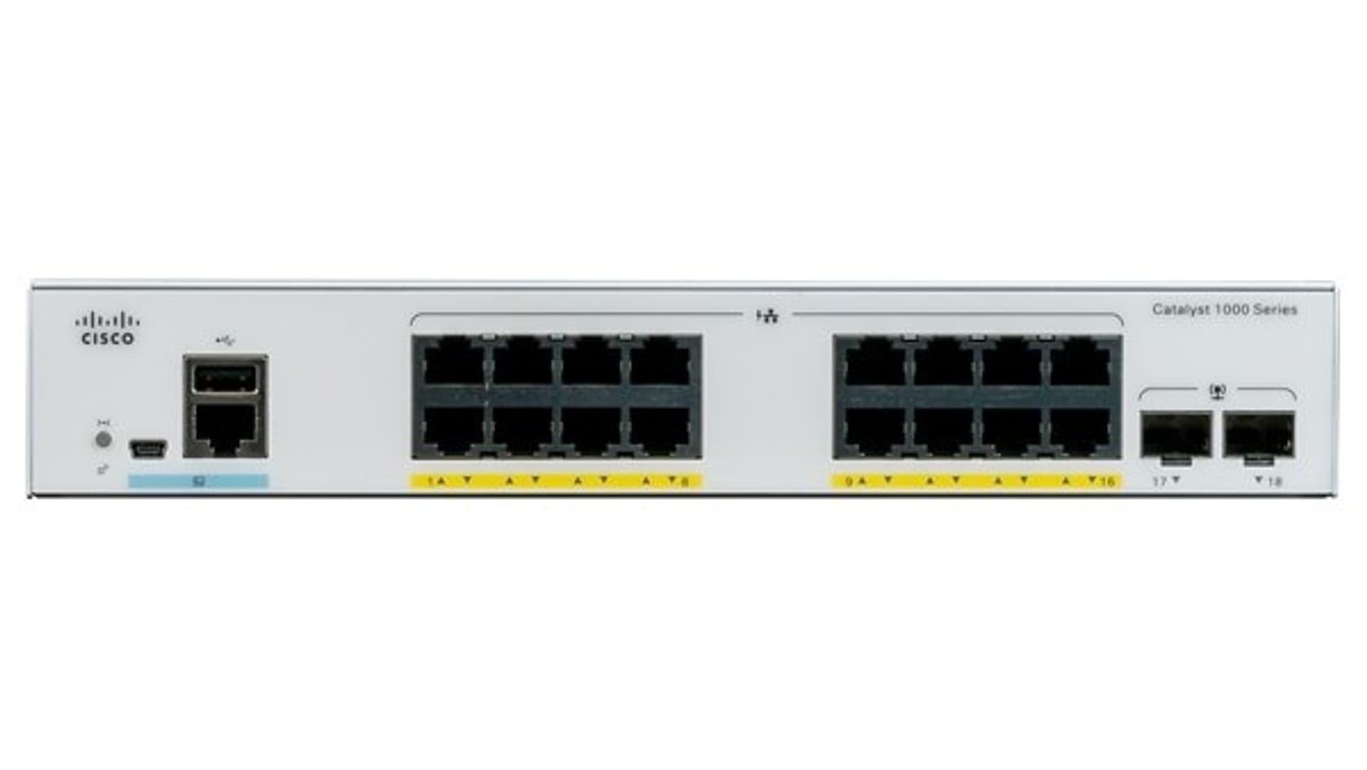 

Cisco Przełącznik Catalyst 1000 16port GE 2x1G SFP