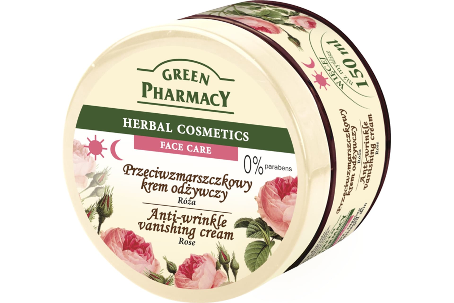 

Green Pharmacy Herbal Cosmetics Krem do twarzy przeciwzmarszczkowy z różą