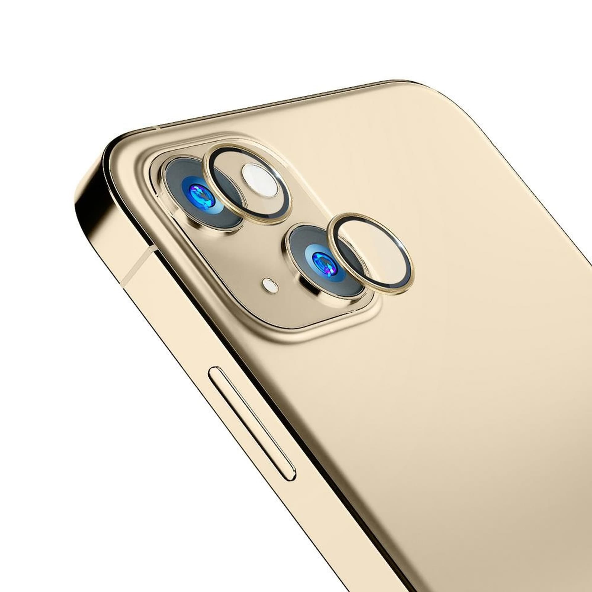 

3MK Lens Protection Pro iPhone 14 6,1" złoty/gold Ochrona na obiektyw aparatu z ramką montażową 1szt.