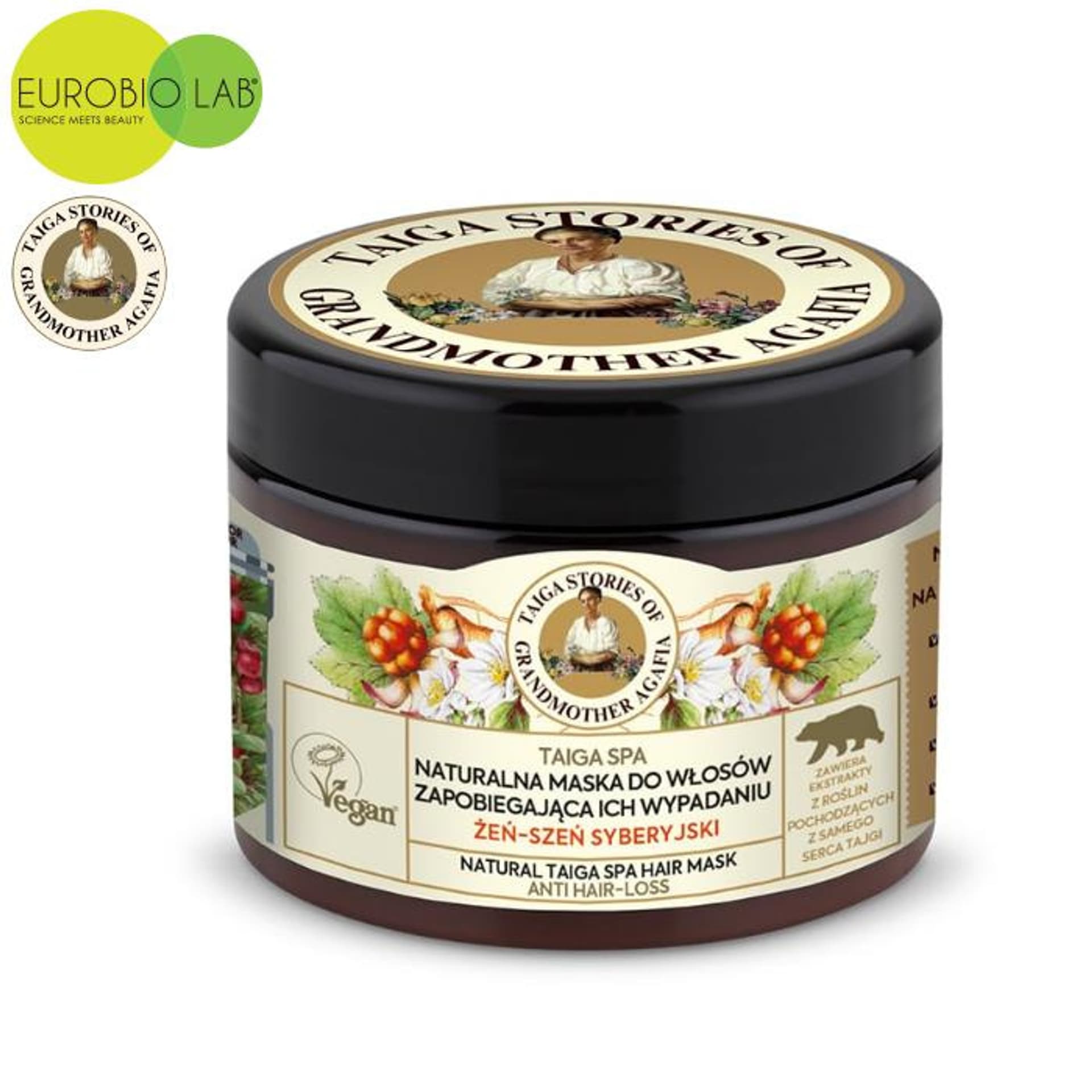 

Naturalna Maska do włosów z żeń-szeniem syberyjskim 300 ml