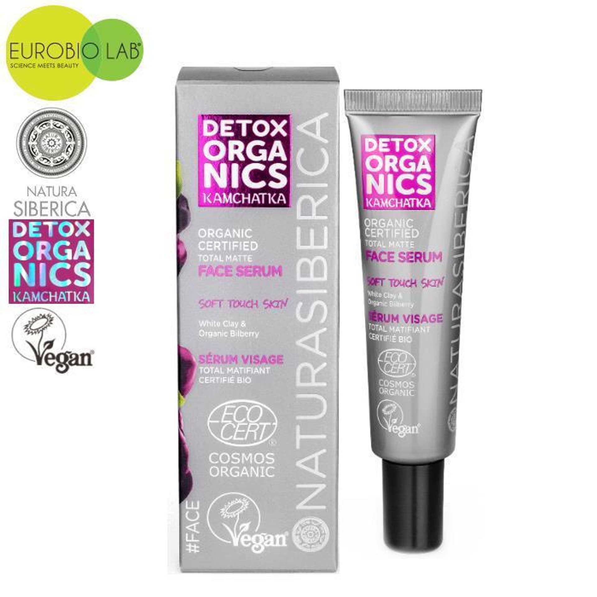 

Organiczne serum matujące do twarzy, 30ml Detox O