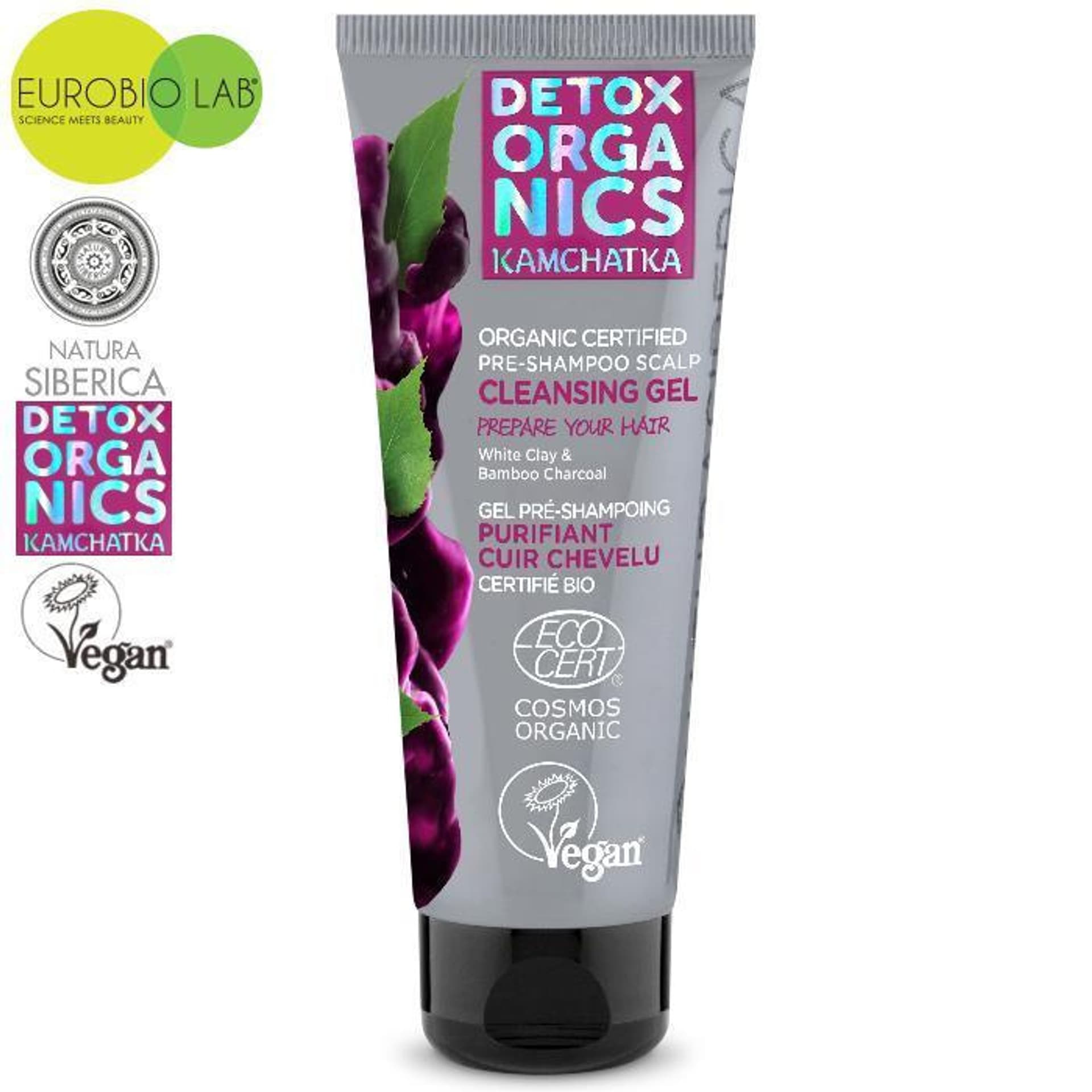 

Organiczny, żel oczyszczający do skóry głowy, do stosowania przed szamponem, 75ml Detox Organics Kamchatka