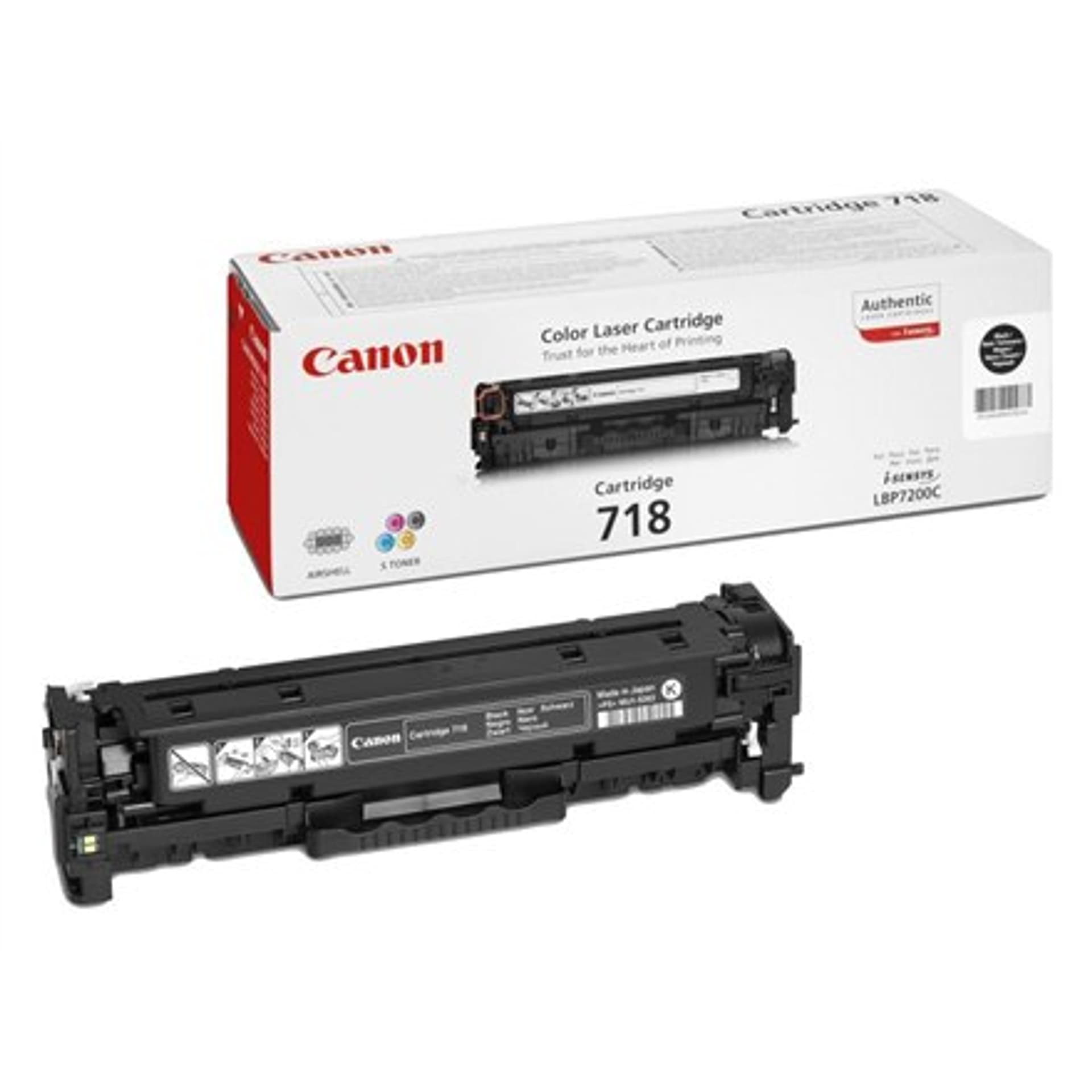 

Canon 718 BK Toner Cartridge, Black