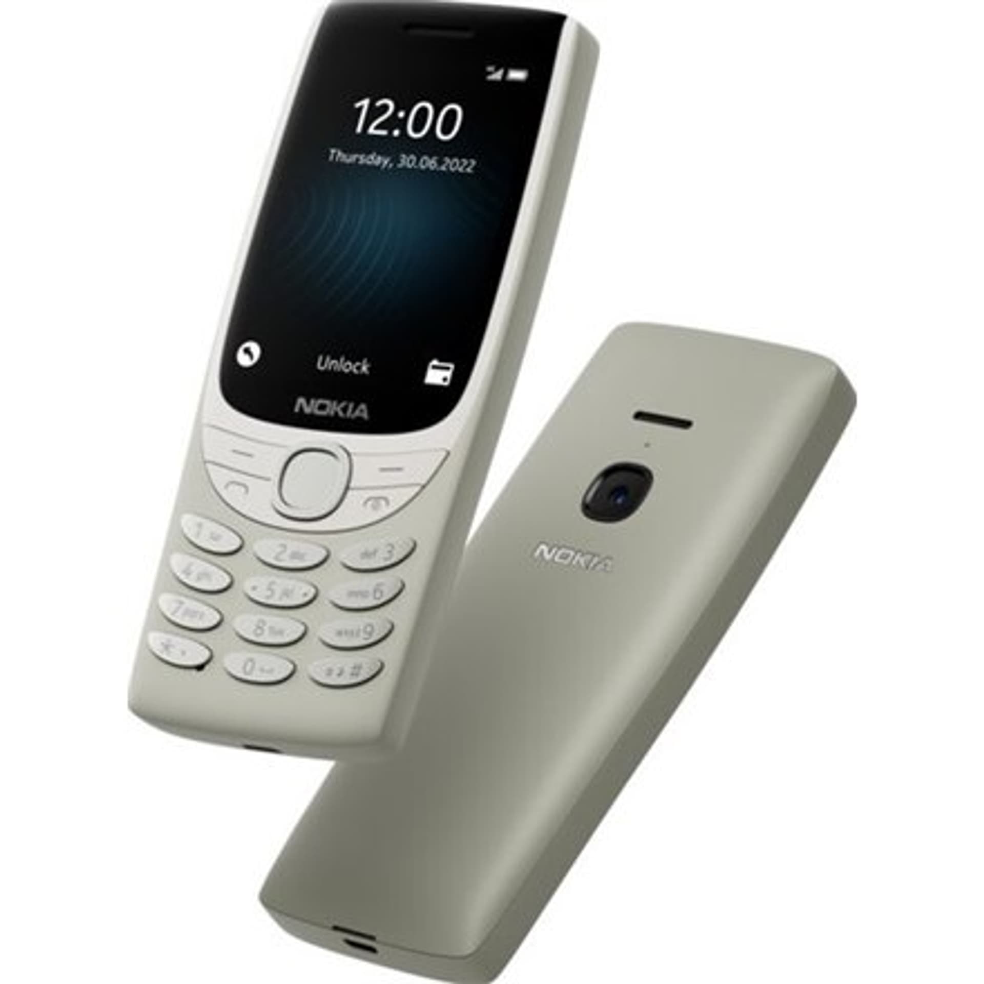 

Nokia 8210 TA-1489 Sand, 2,8 ", TFT LCD, 240 x 320, Unisoc, T107, Wewnętrzna pamięć RAM 0,048 GB, 0,128 GB, microSDHC, Dual SIM,