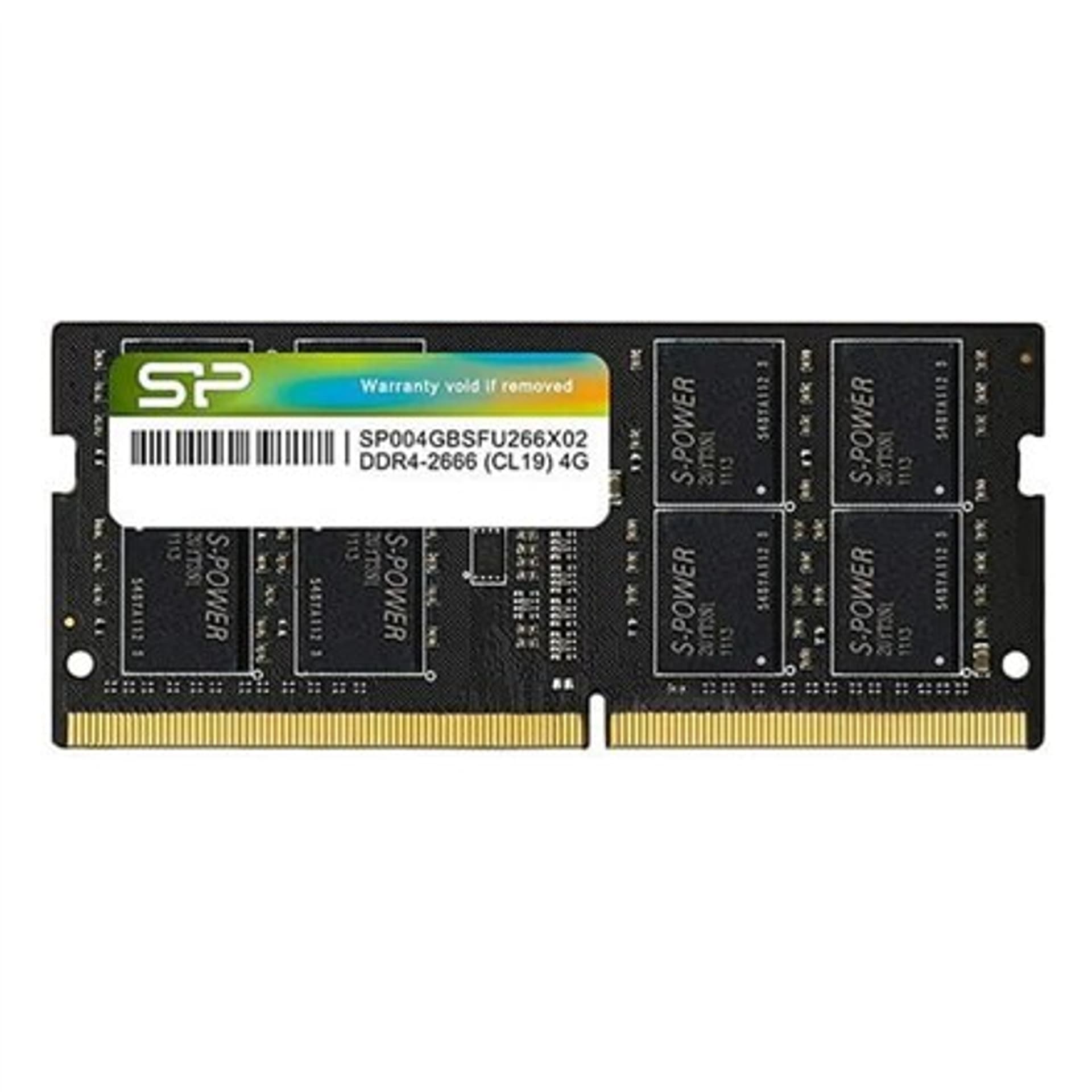 

Silicon Power SP004GBSFU266X02 4 GB, DDR4, 2666 MHz, Notebook, Registered No, ECC No