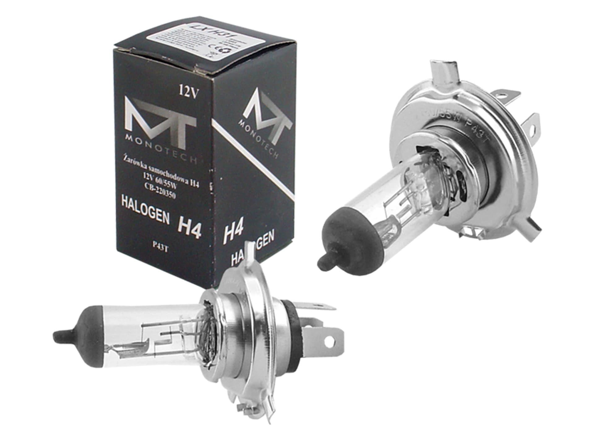 

1 szt. Żarówka H4 12V 60/55W MonoTech.