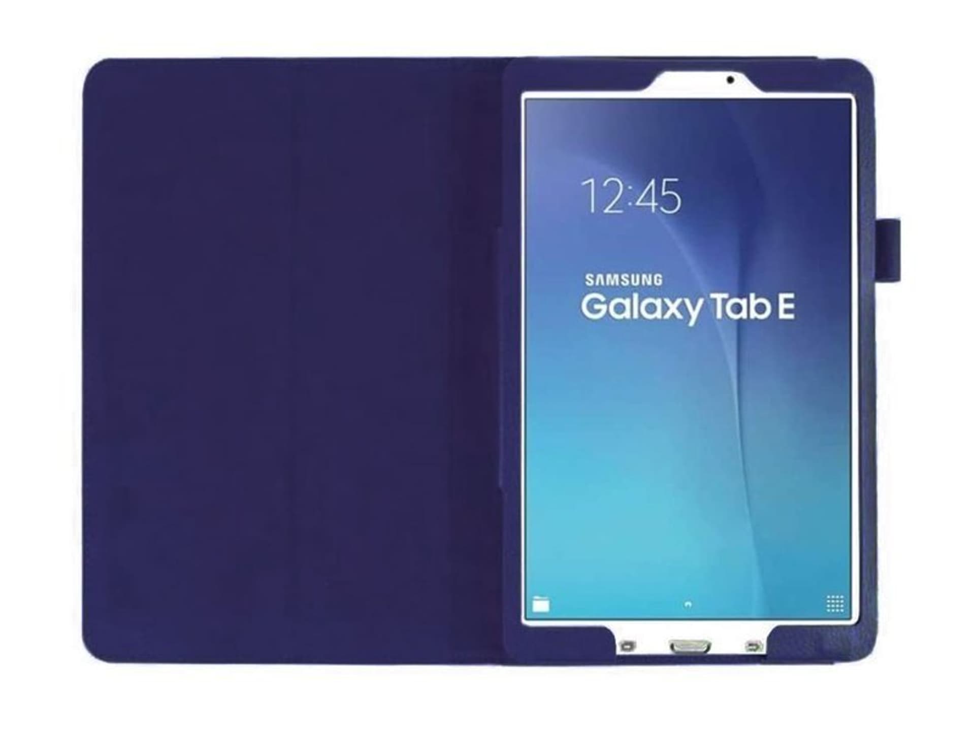 

Granatowe etui skórzane PU Stand Cover Galaxy Tab E 9.6 T560