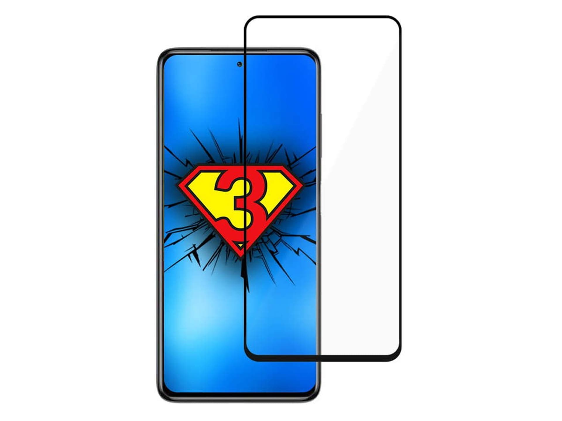

Szkło hartowane 3mk HardGlass Max Lite do Xiaomi Poco F3 Black