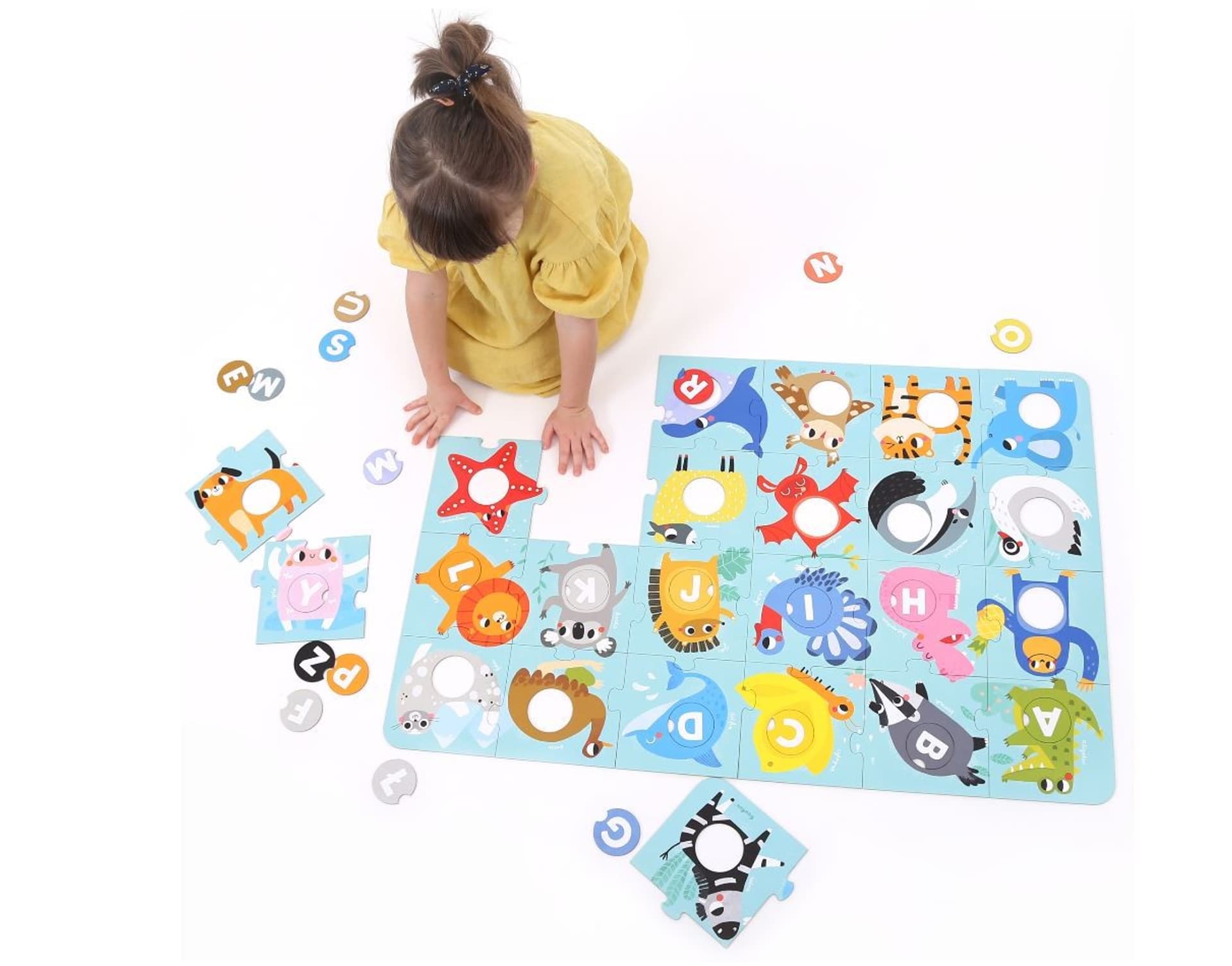 

Duuuże puzzle z dziurką Alfabet