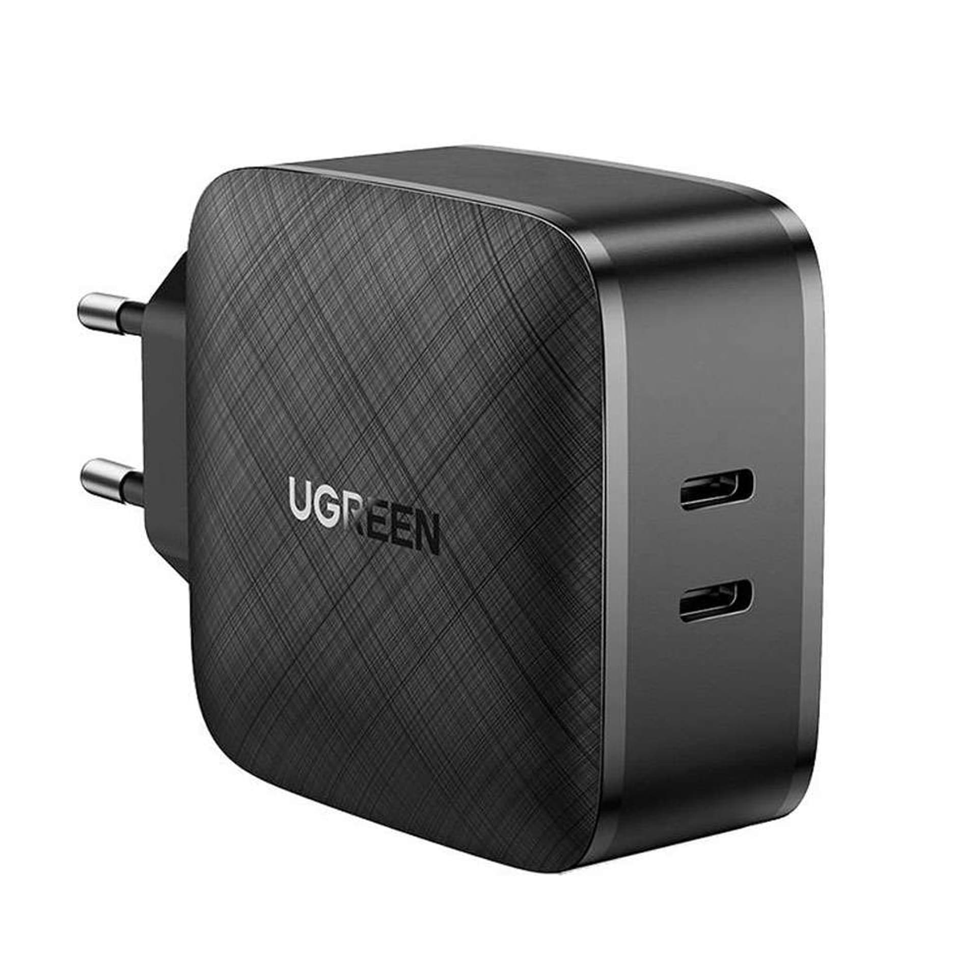 

Ładowarka sieciowa UGREEN CD216, 2xUSB-C, 66W, PD (czarna)