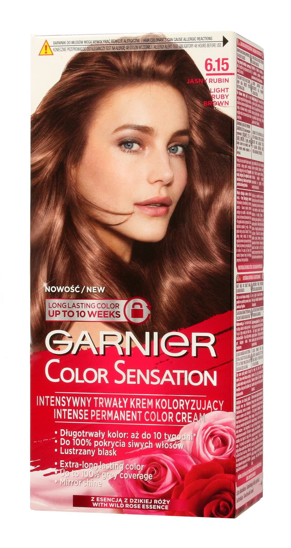 

Garnier Color Sensation Krem koloryzujący 6.15 Jasny Rubinowy Brąz 1op.