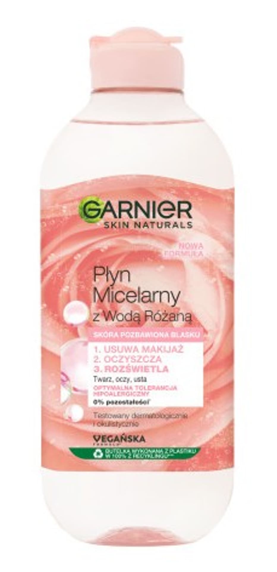 

Garnier Skin Naturals Płyn micelarny z Wodą Różaną - cera pozbawiona blasku 400ml