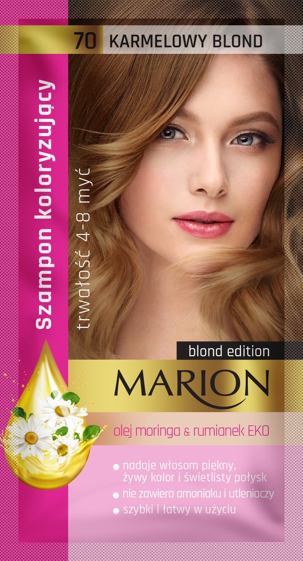 

MARION*Szampon kolor.4-8 myć 72 Różowe złoto
