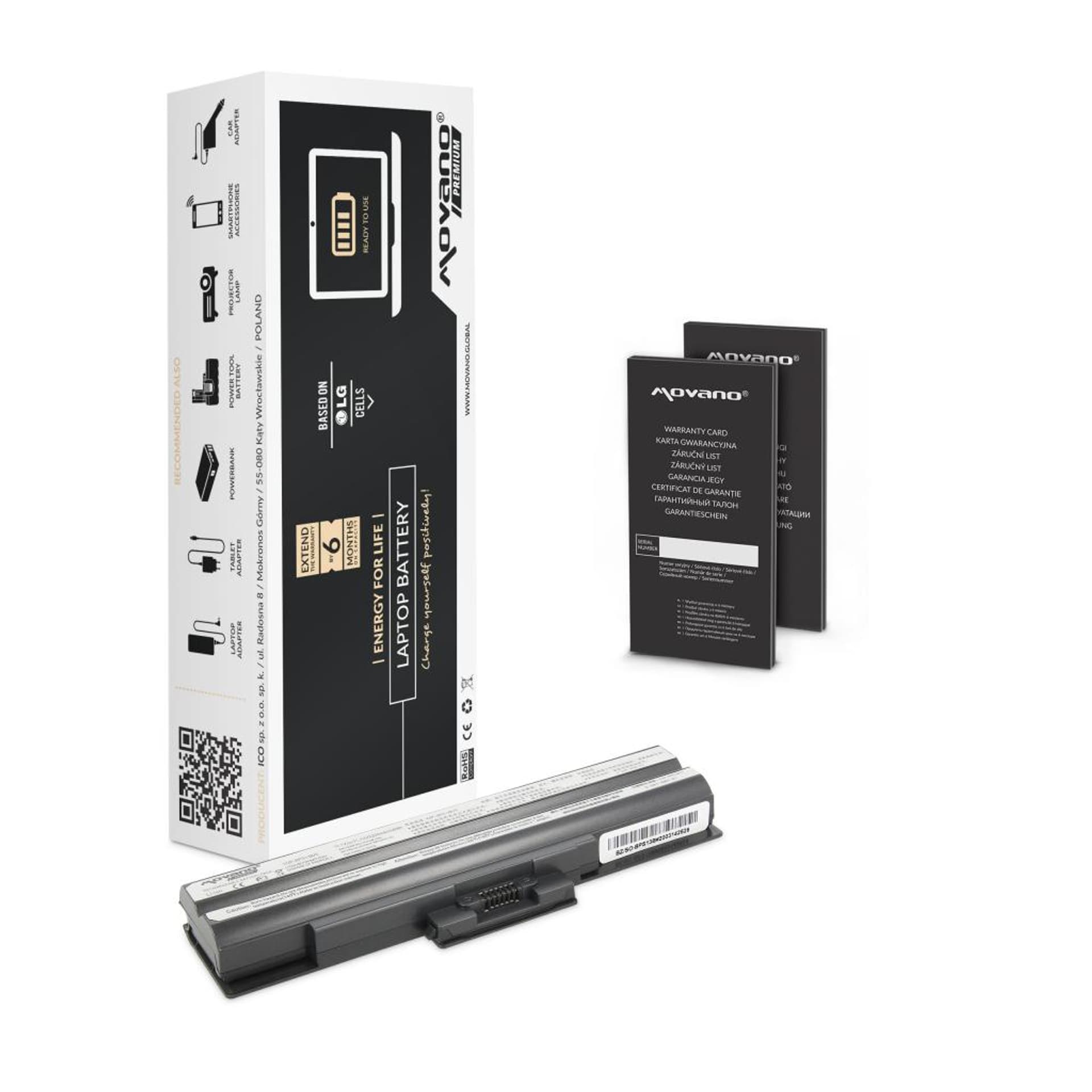 

Bateria Movano Premium do Sony BPS13 (czarna)
