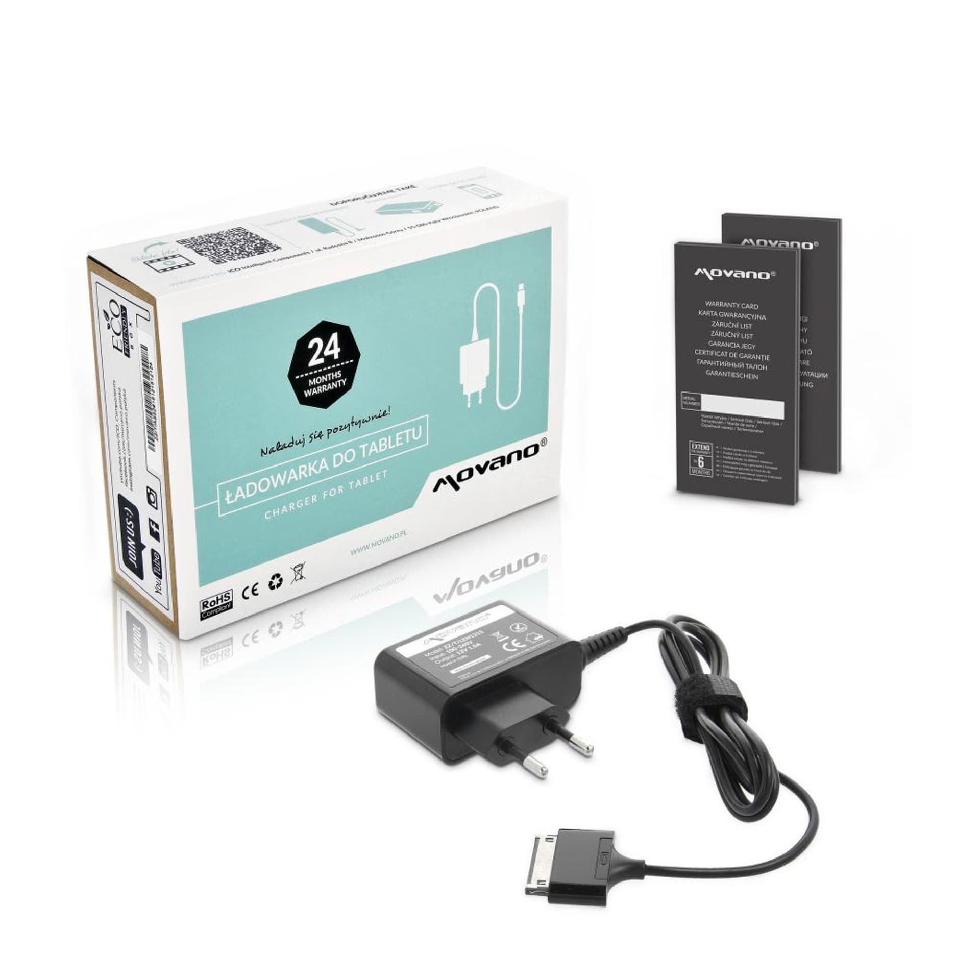 

Zasilacz Movano 12v 1.5a (30 pin) 18W do Tablet Lenovo IdeaPad K1, 30 pin) 18w do tablet lenovo ideapad k