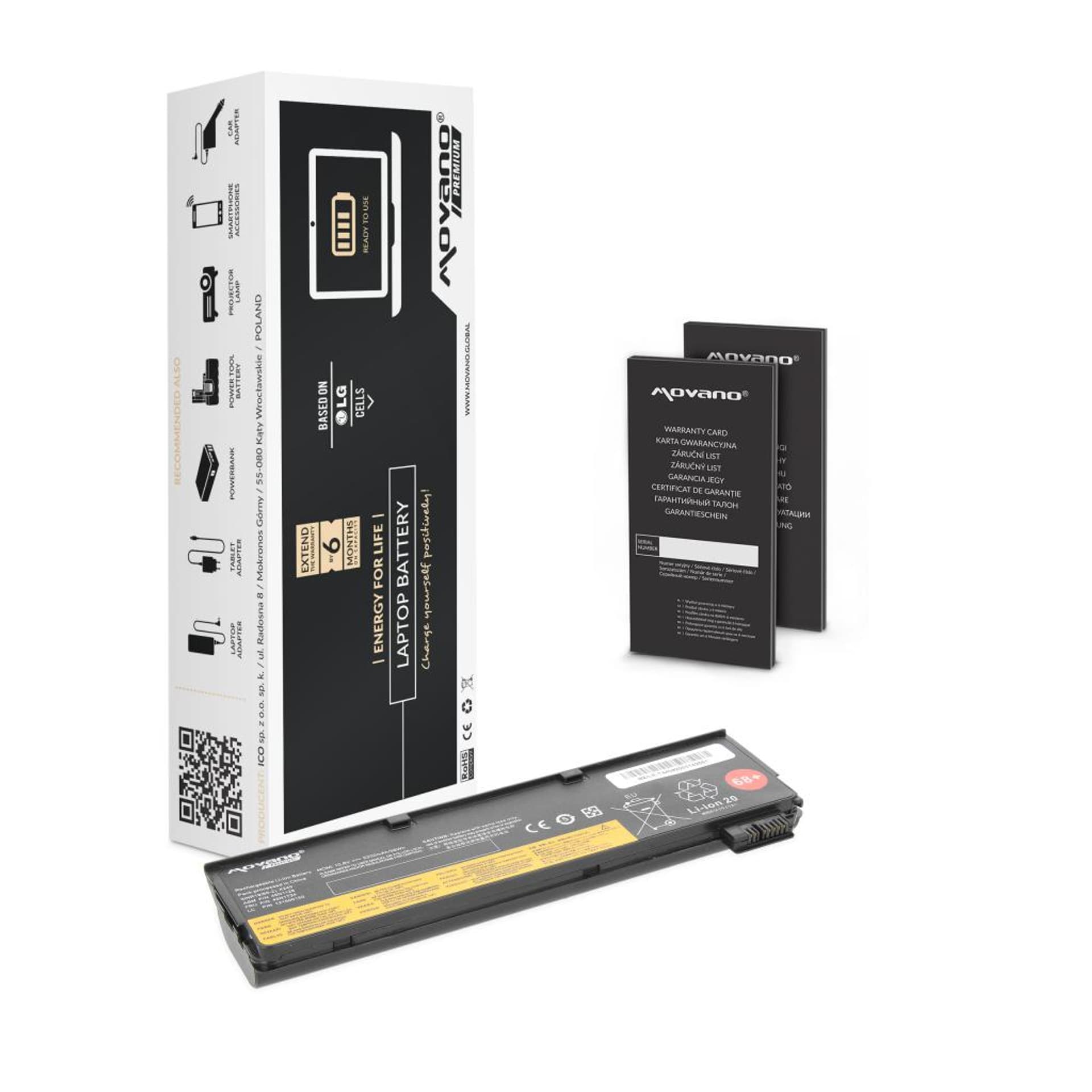 

Bateria Movano Premium do Lenovo T440, X240