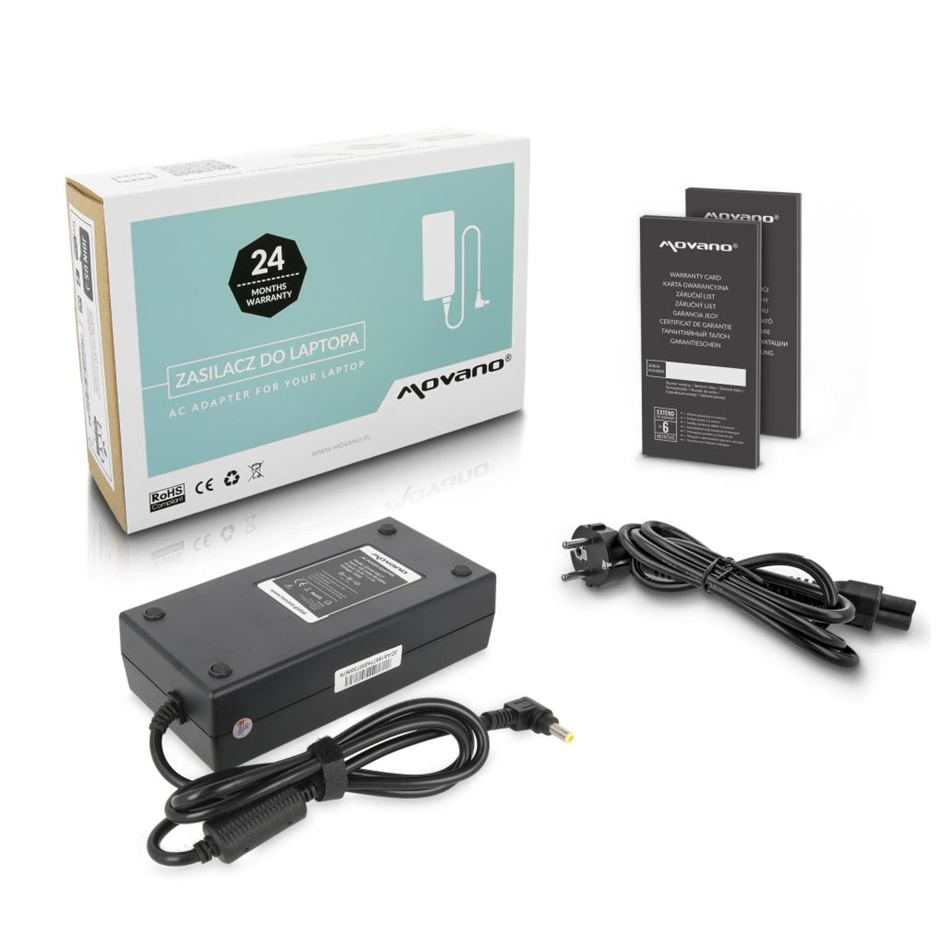 

Zasilacz Movano 19.5v 7.7a (5.5x2.5) 150W do Asus, 5.5x2.5) 150w do asu