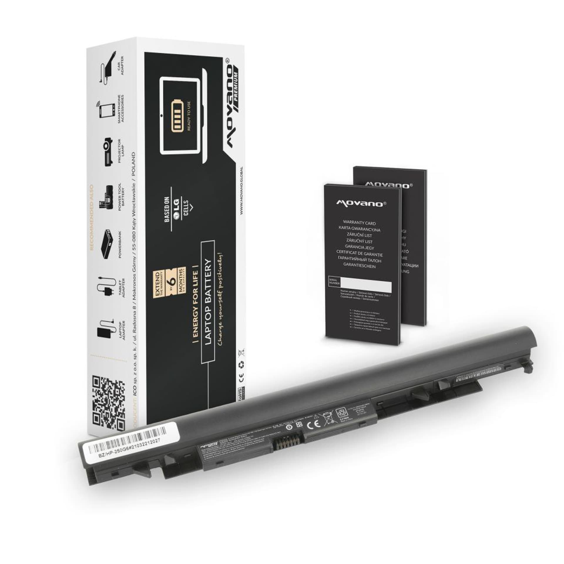 

Bateria Movano Premium do HP 250 G6