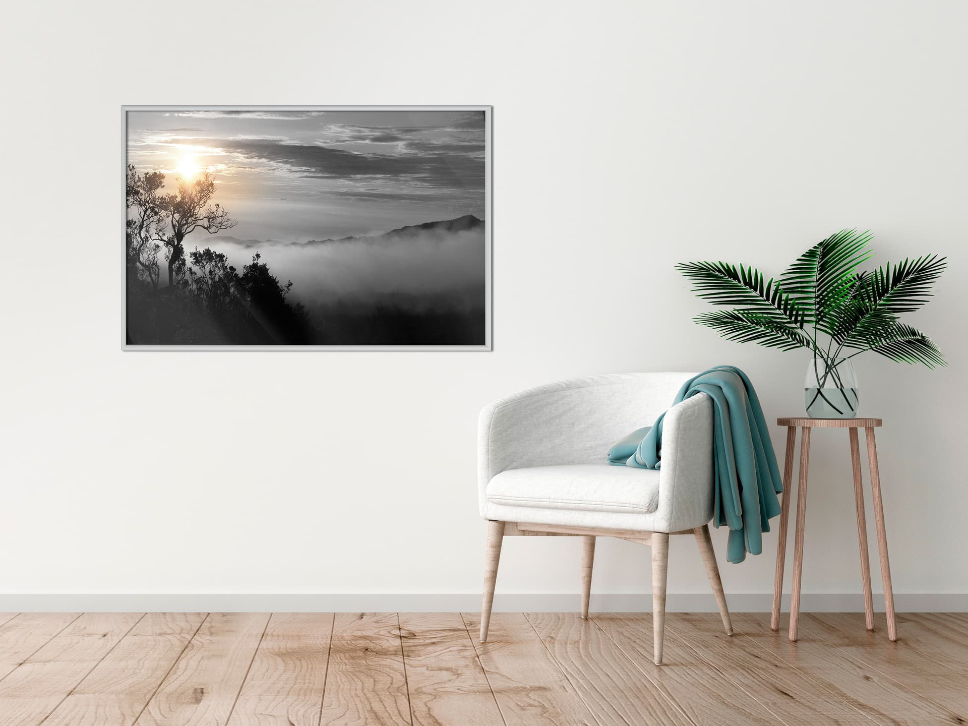 

Plakat - Dolina mgieł (rozmiar 60x40, wykończenie Rama biała)