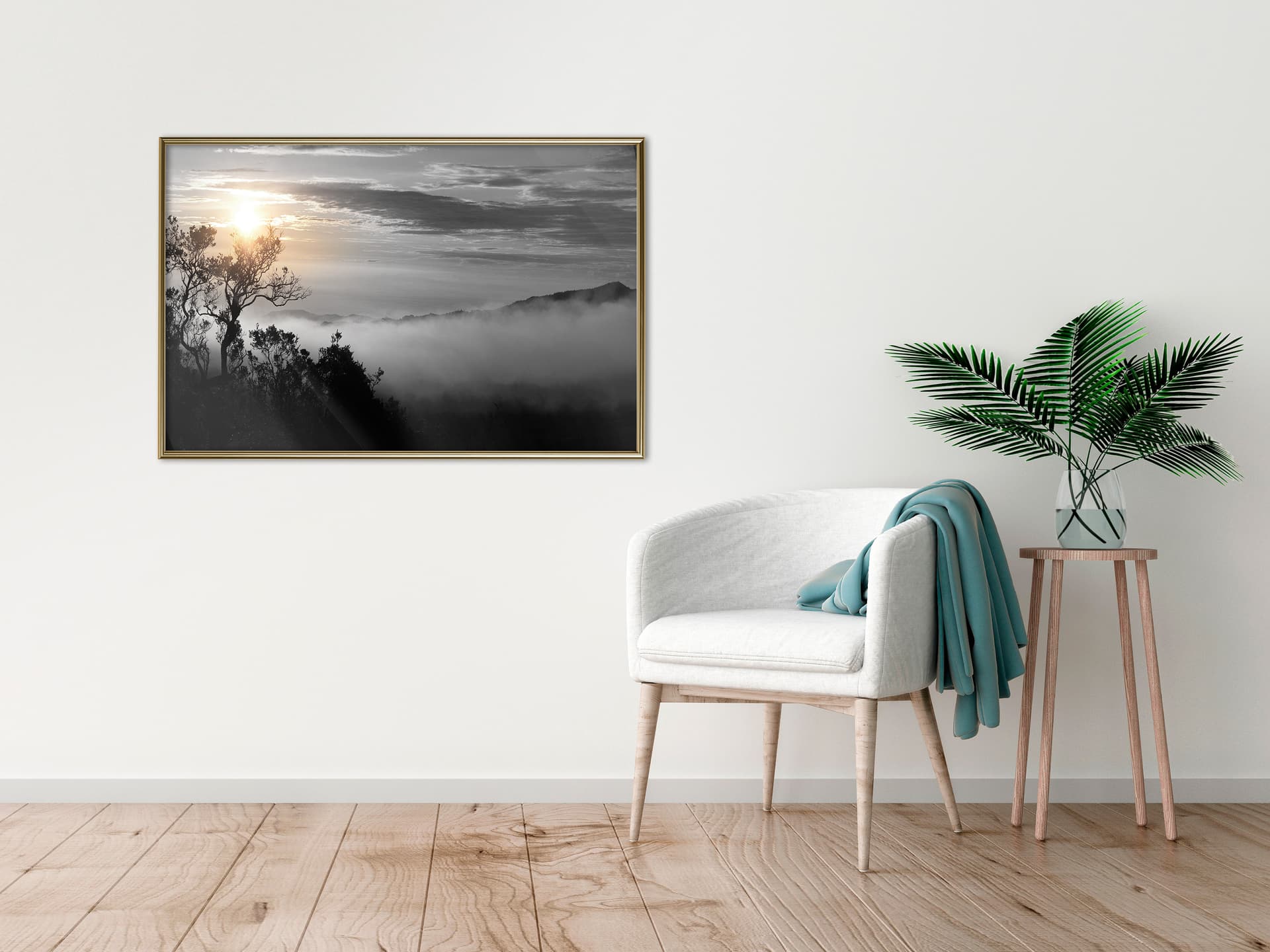 

Plakat - Dolina mgieł (rozmiar 60x40, wykończenie Rama złota)