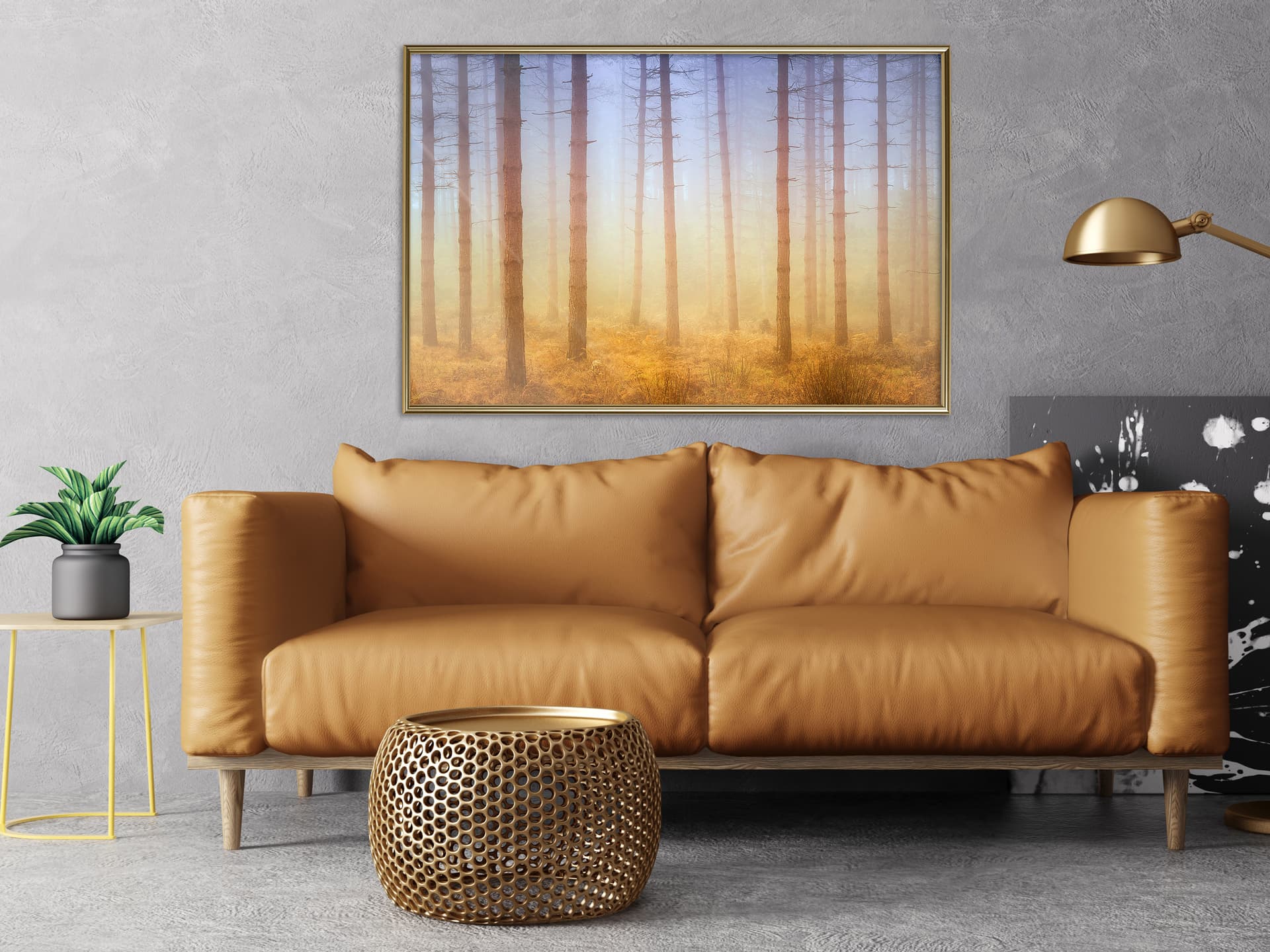 

Plakat - Mgła czy dym (rozmiar 90x60, wykończenie Rama złota)