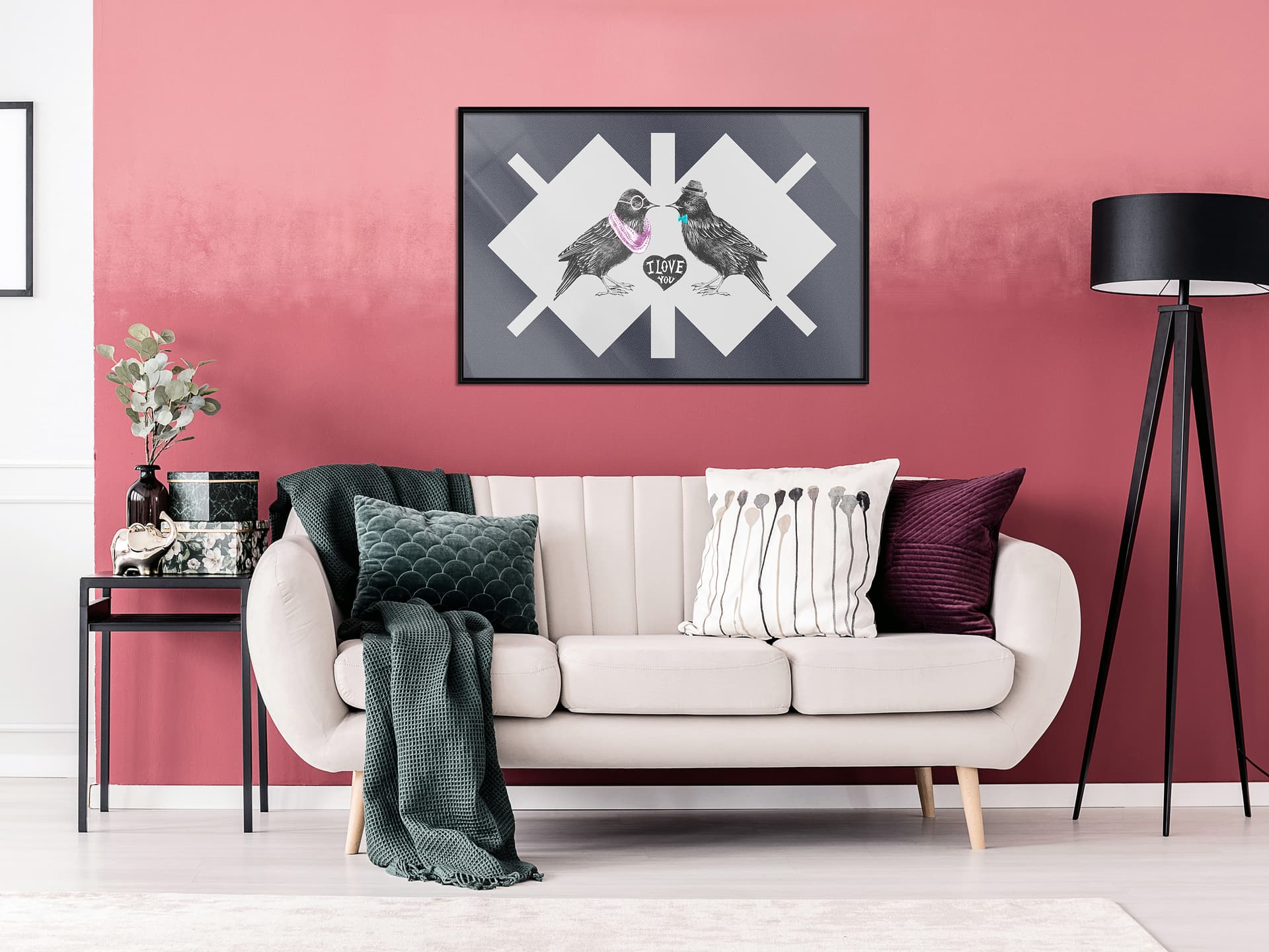

Plakat - Ptasia miłość (rozmiar 45x30, wykończenie Rama czarna)