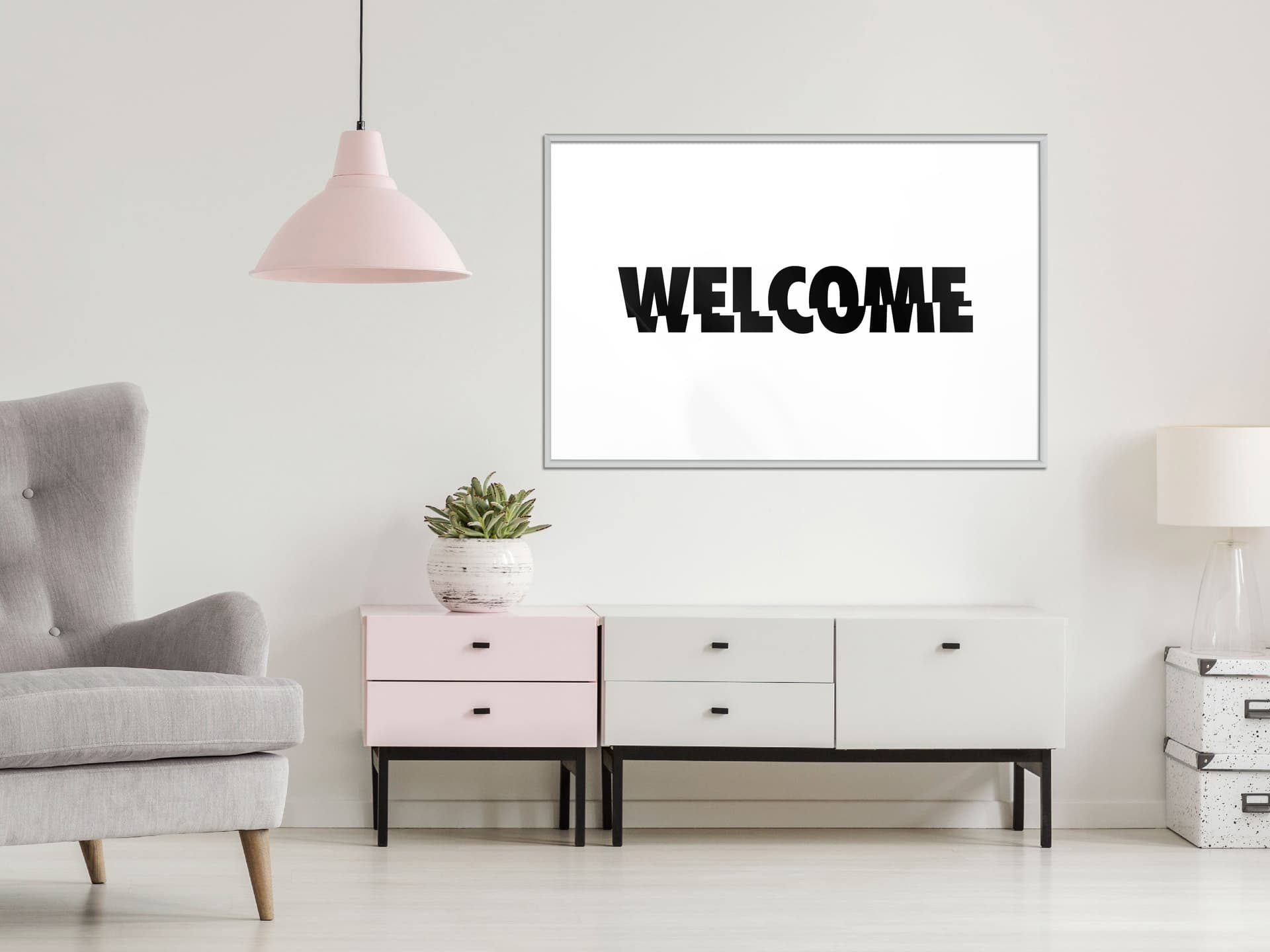 

Plakat - Witajcie (rozmiar 45x30, wykończenie Rama biała)