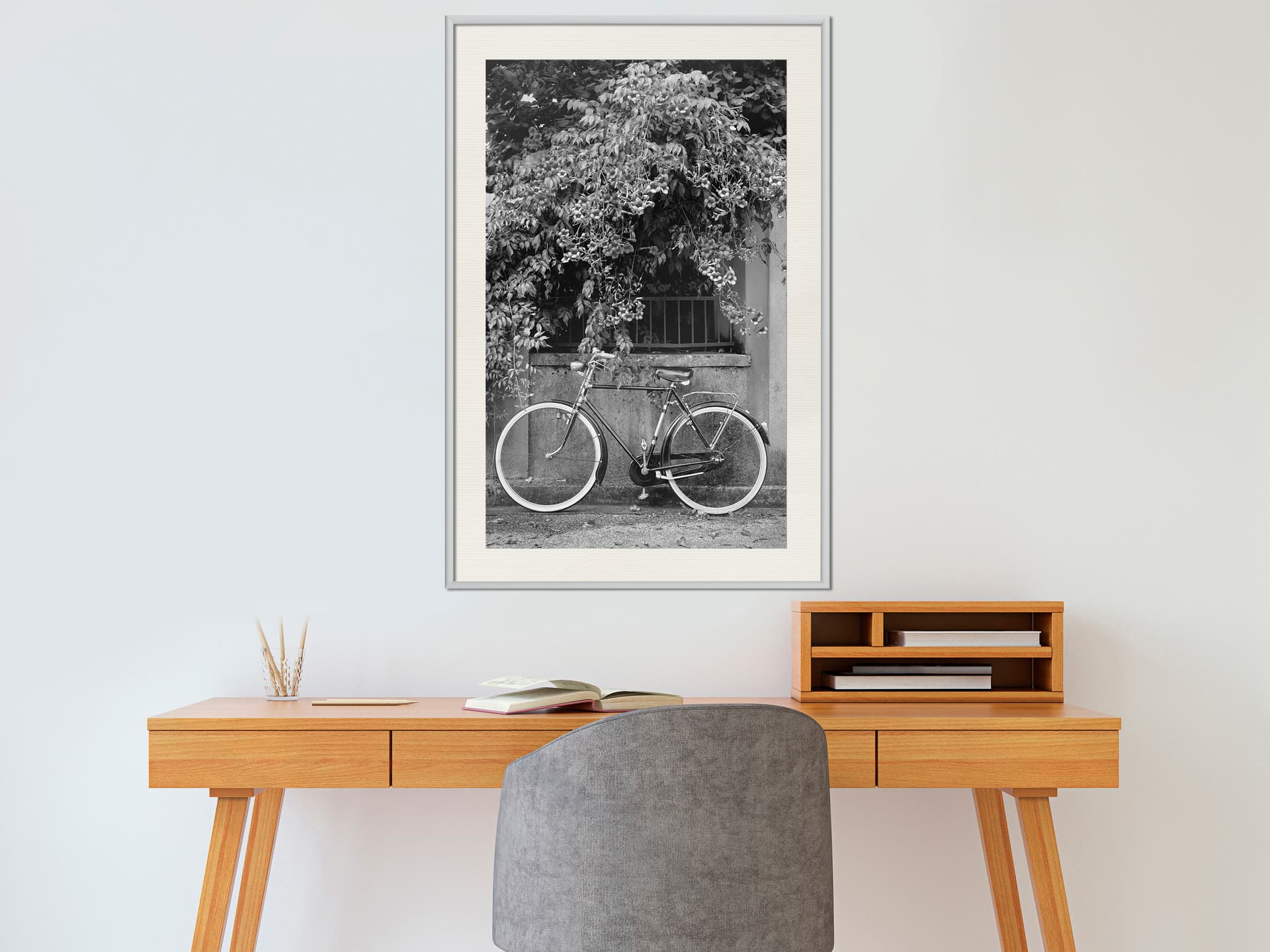 

Plakat - Rower z białymi oponami (rozmiar 20x30, wykończenie Rama biała z passe-partout)